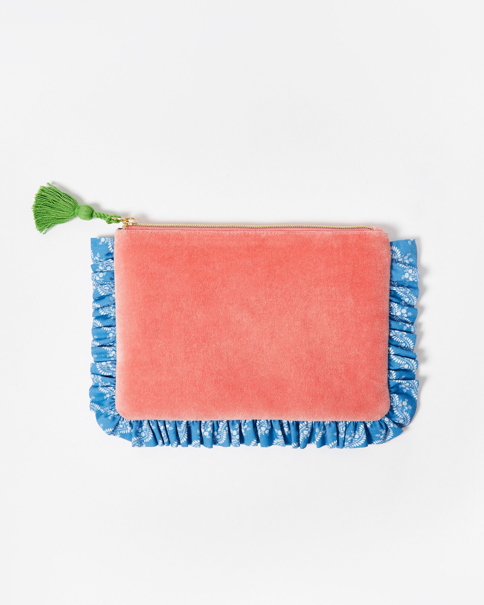 Lila Pink Frill Travel Pouch | Oliver Bonas