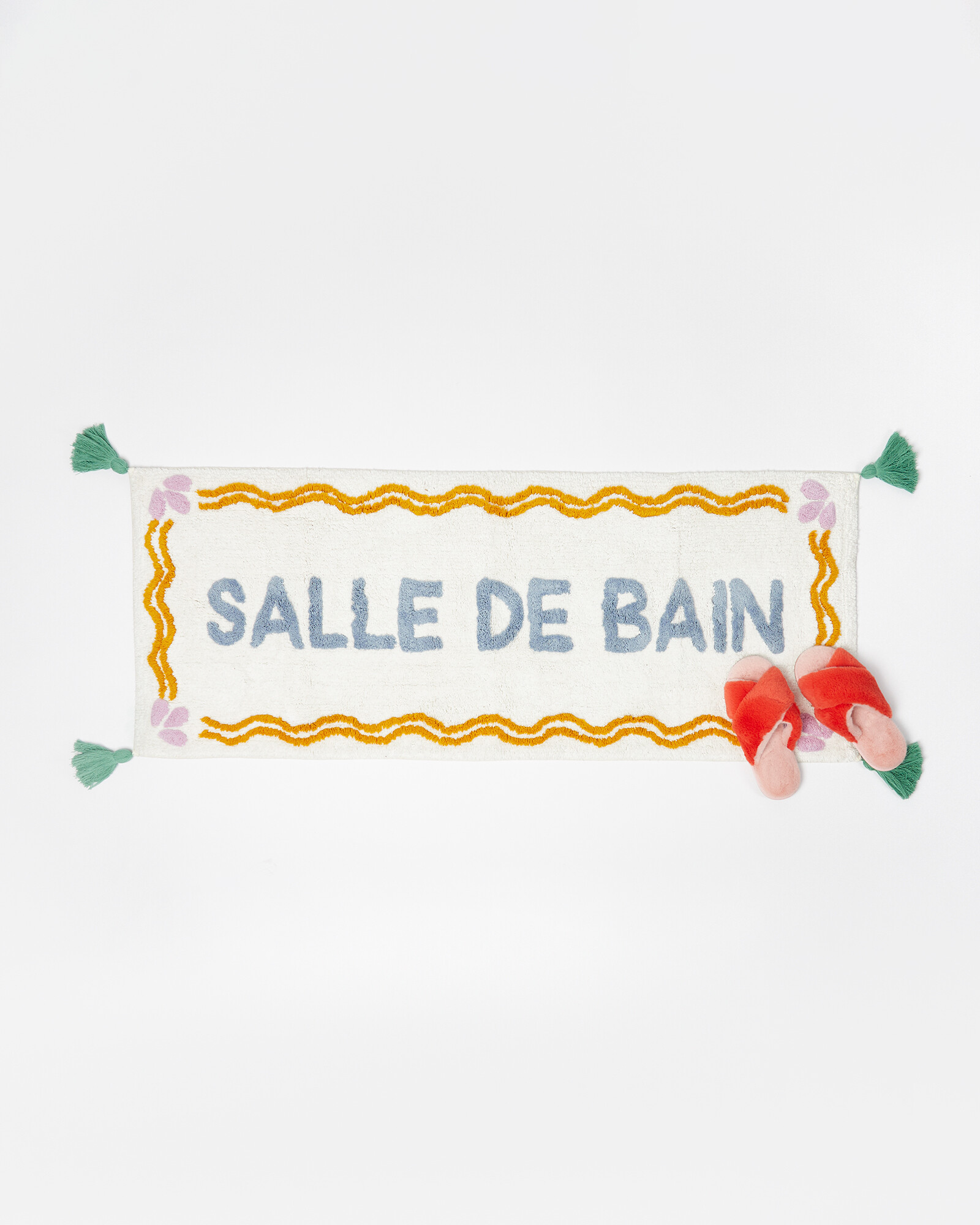 Salle De Bain Tassel Runner Bath Mat Oliver Bonas