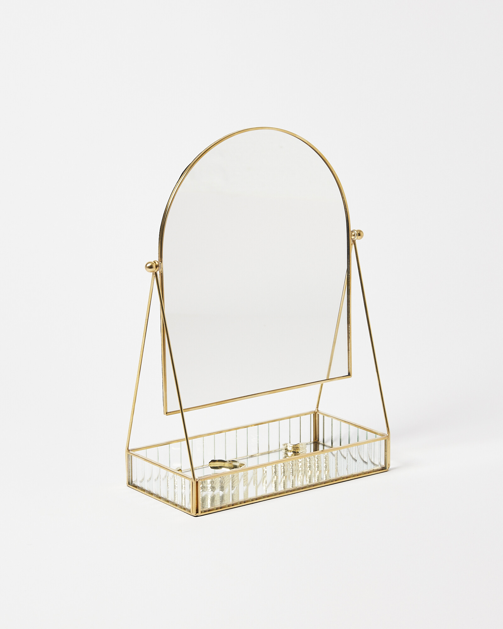 Loire Gold & Glass Dressing Table Mirror