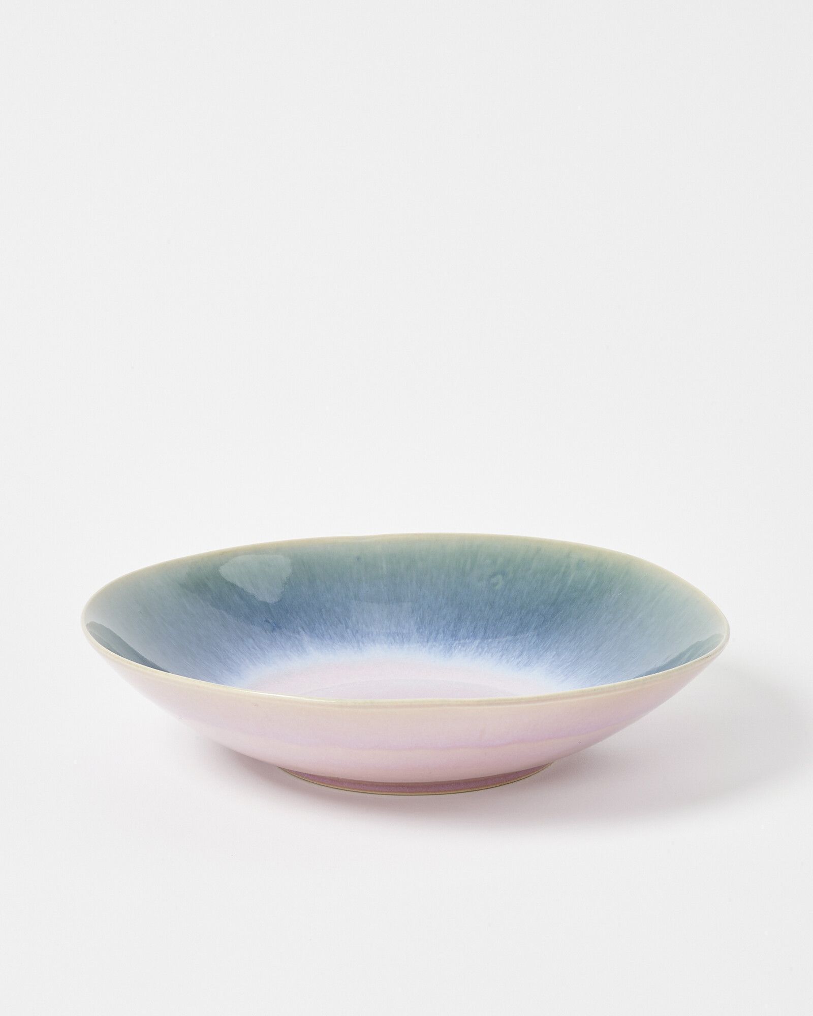 Berwick Blue & Pink Ceramic Salad Bowl | Oliver Bonas
