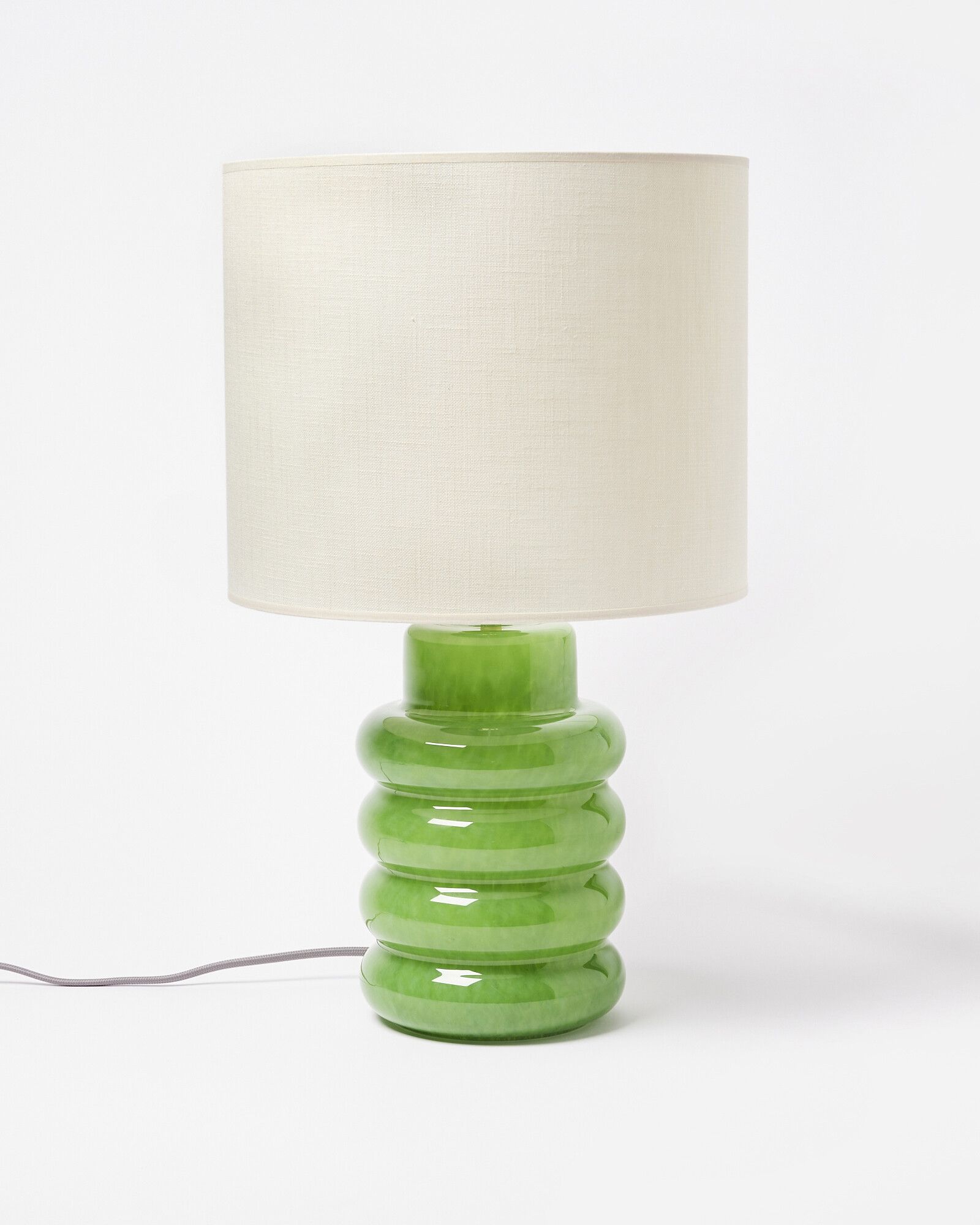 Clark Green Glass Desk & Table Lamp | Oliver Bonas