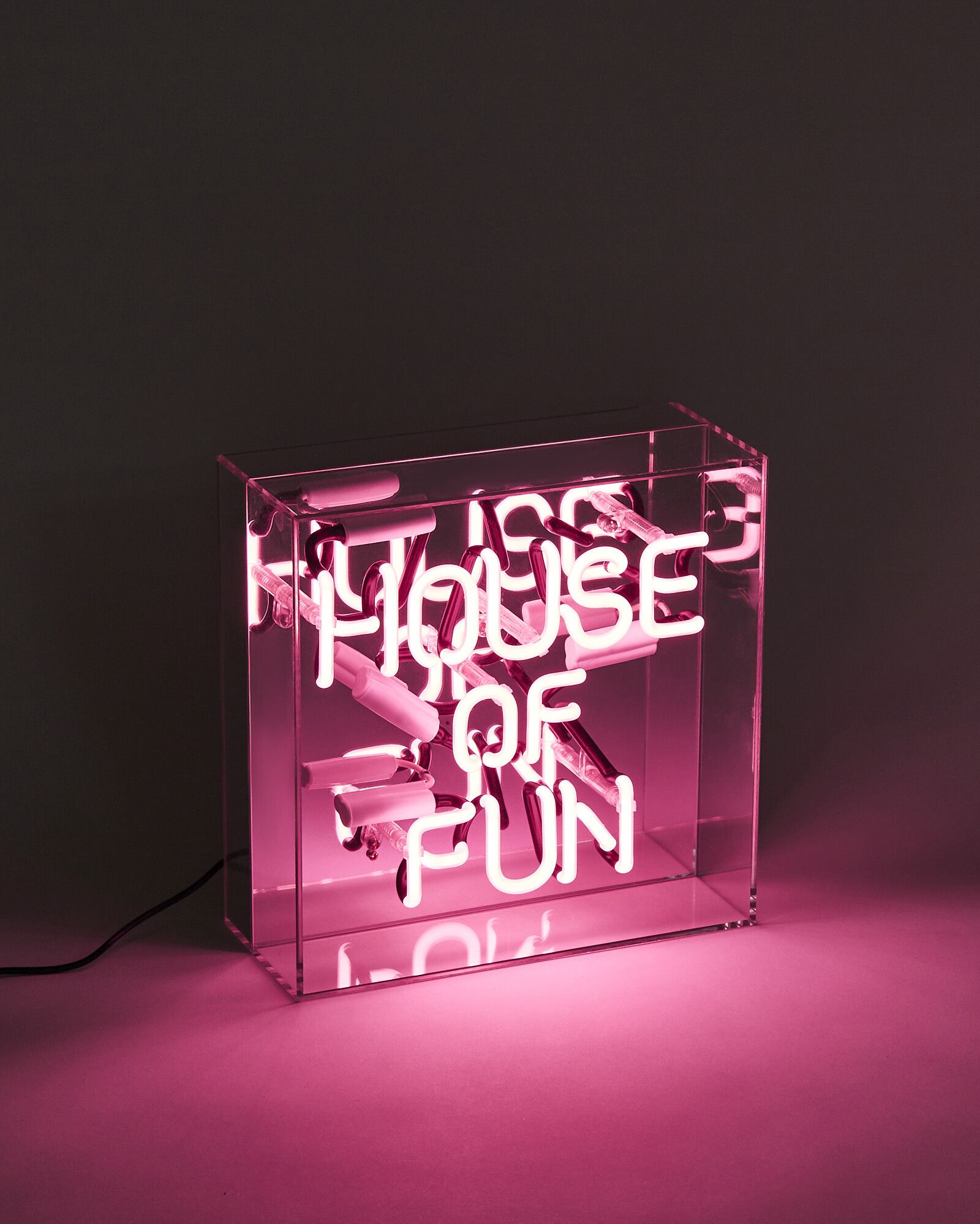House of Fun Pink Neon Sign | Oliver Bonas