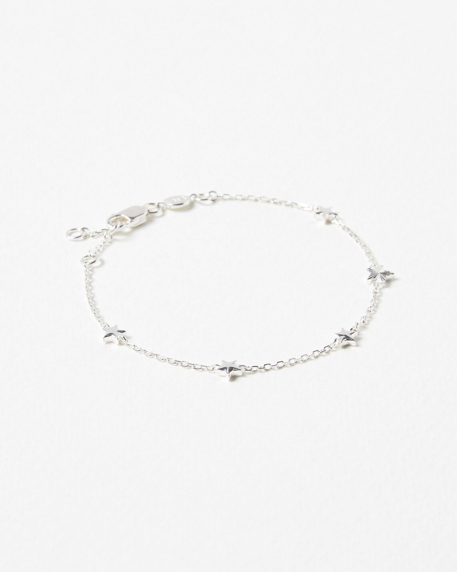 Oberon Star Detail Silver Chain Bracelet | Oliver Bonas