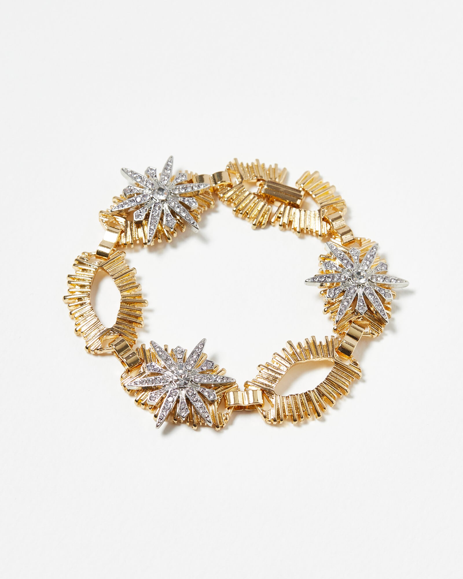 Linked Chunky Stars Bracelet