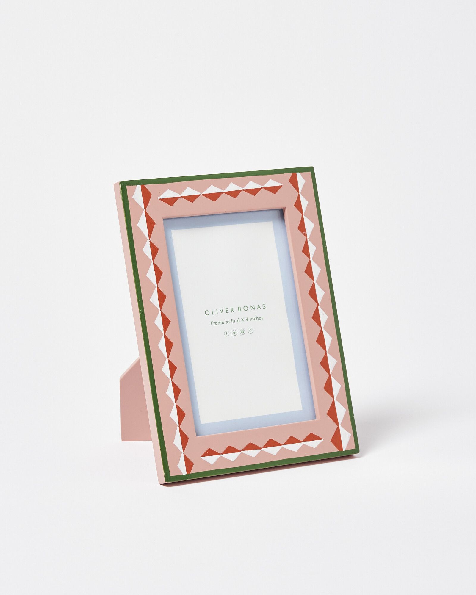 Millicent Hand Painted Pink Wooden Photo Frame 6x4