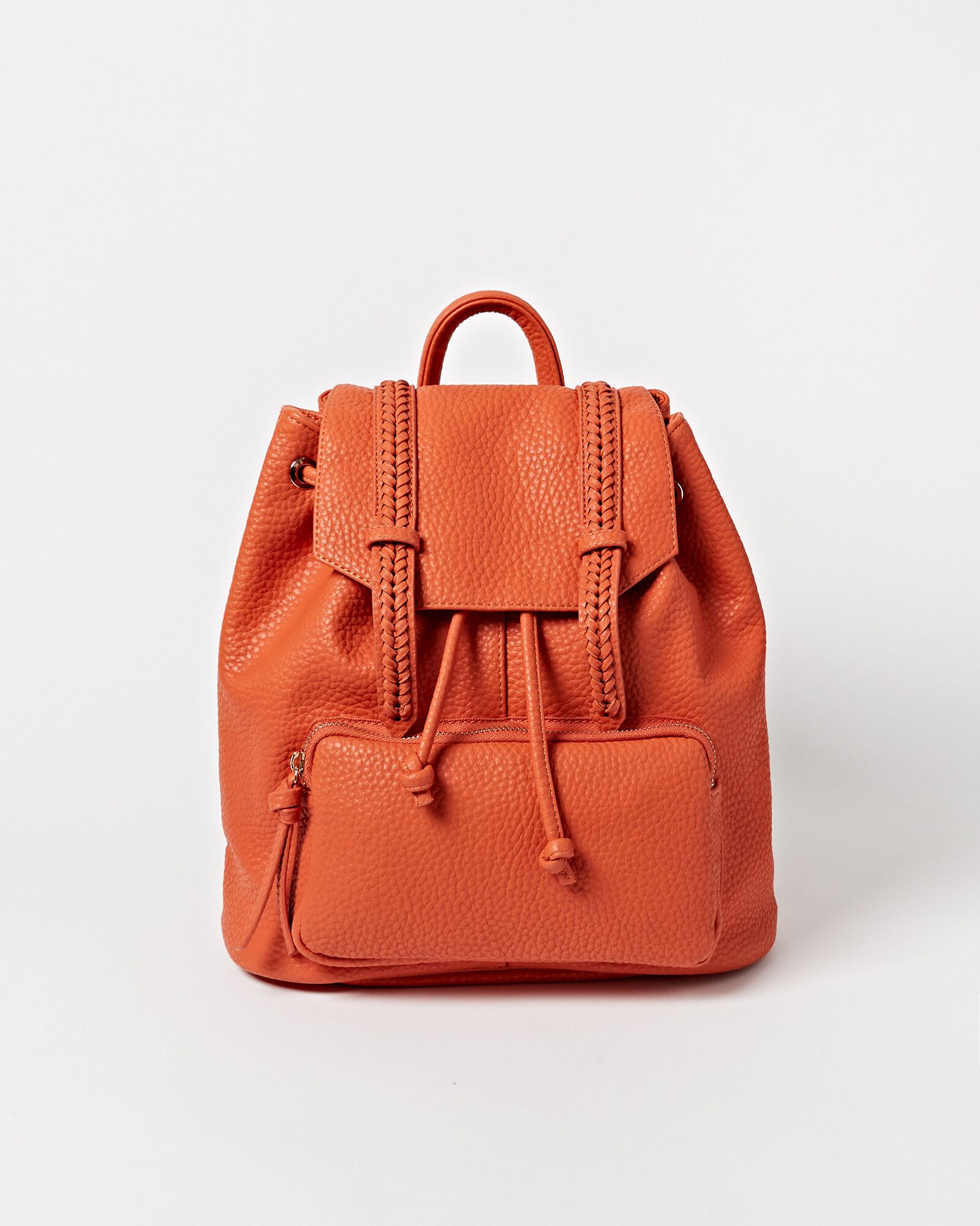 Kitty Orange Drawstring Backpack | Oliver Bonas