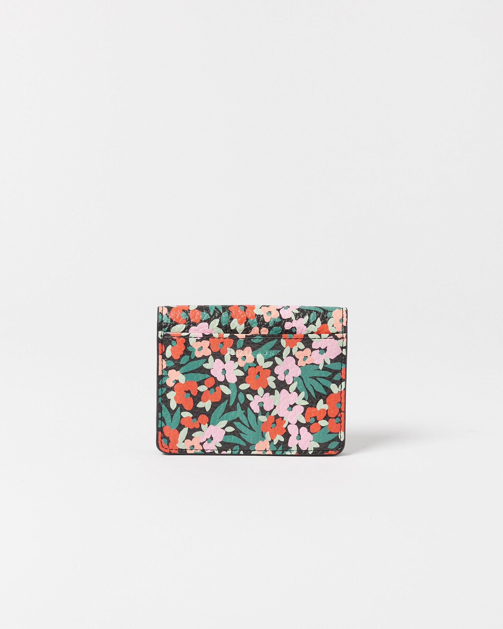 Wild Floral Meadow Coral Pink Card Holder Oliver Bonas