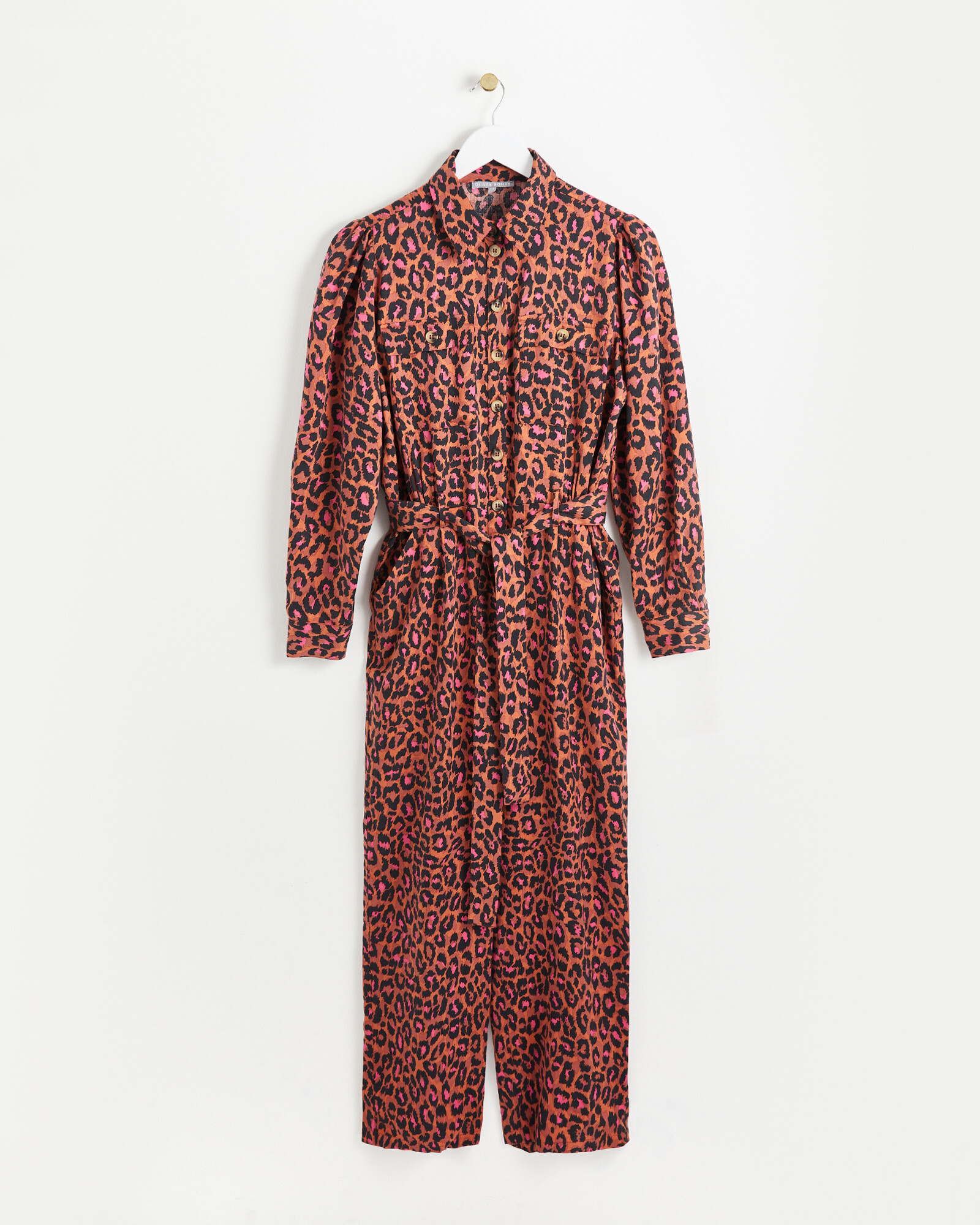 New Look Red Leopard Jumpsuit New Look Red Leopard Jumpsuit Spot