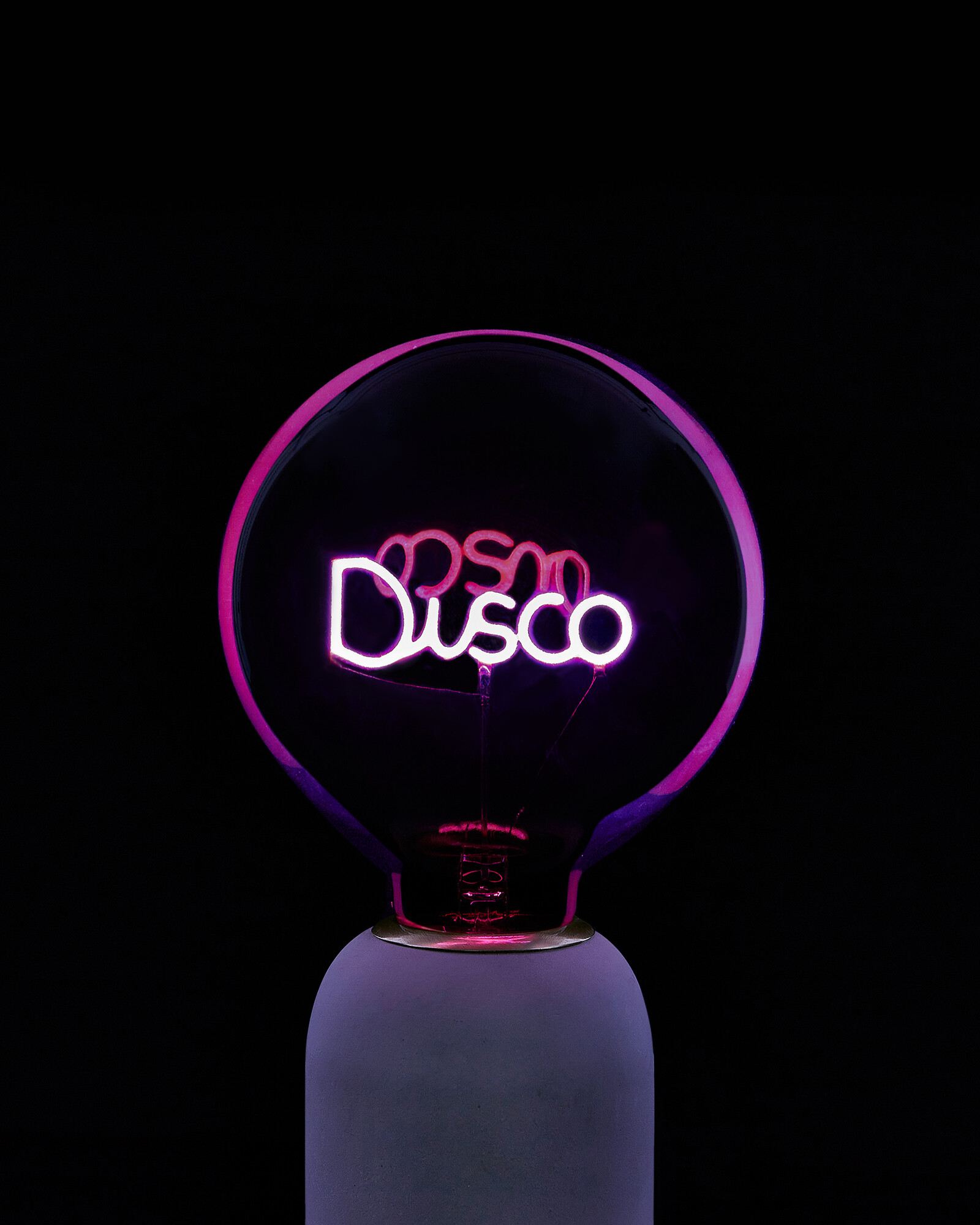 Disco Pink E27 58lm 2W LED Light Bulb Oliver Bonas IE