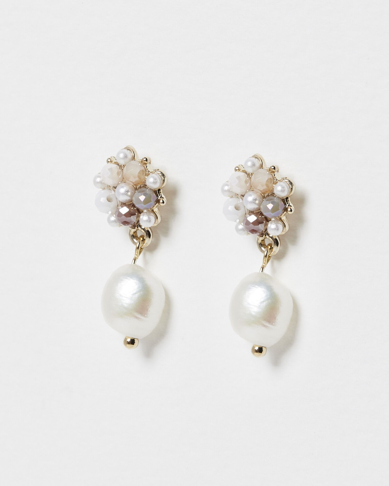 Seven Pearl Cluster Studs - Amanda Hagerman Jewelry