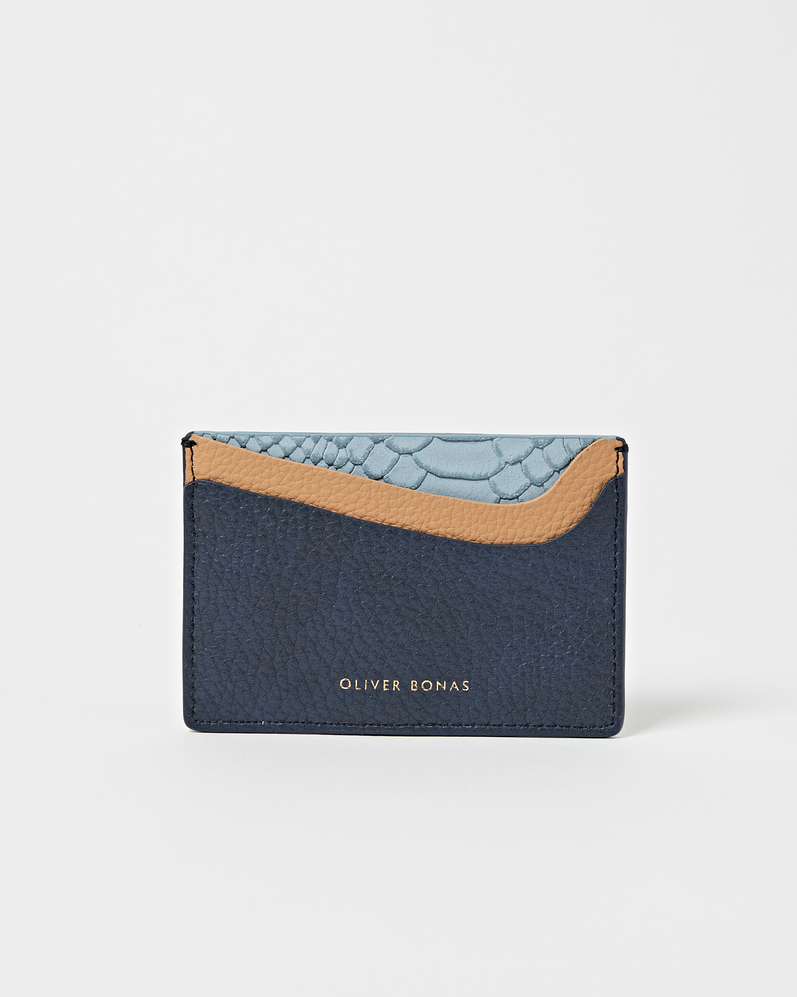 Mika Colour Pop Navy Blue Card Holder Oliver Bonas