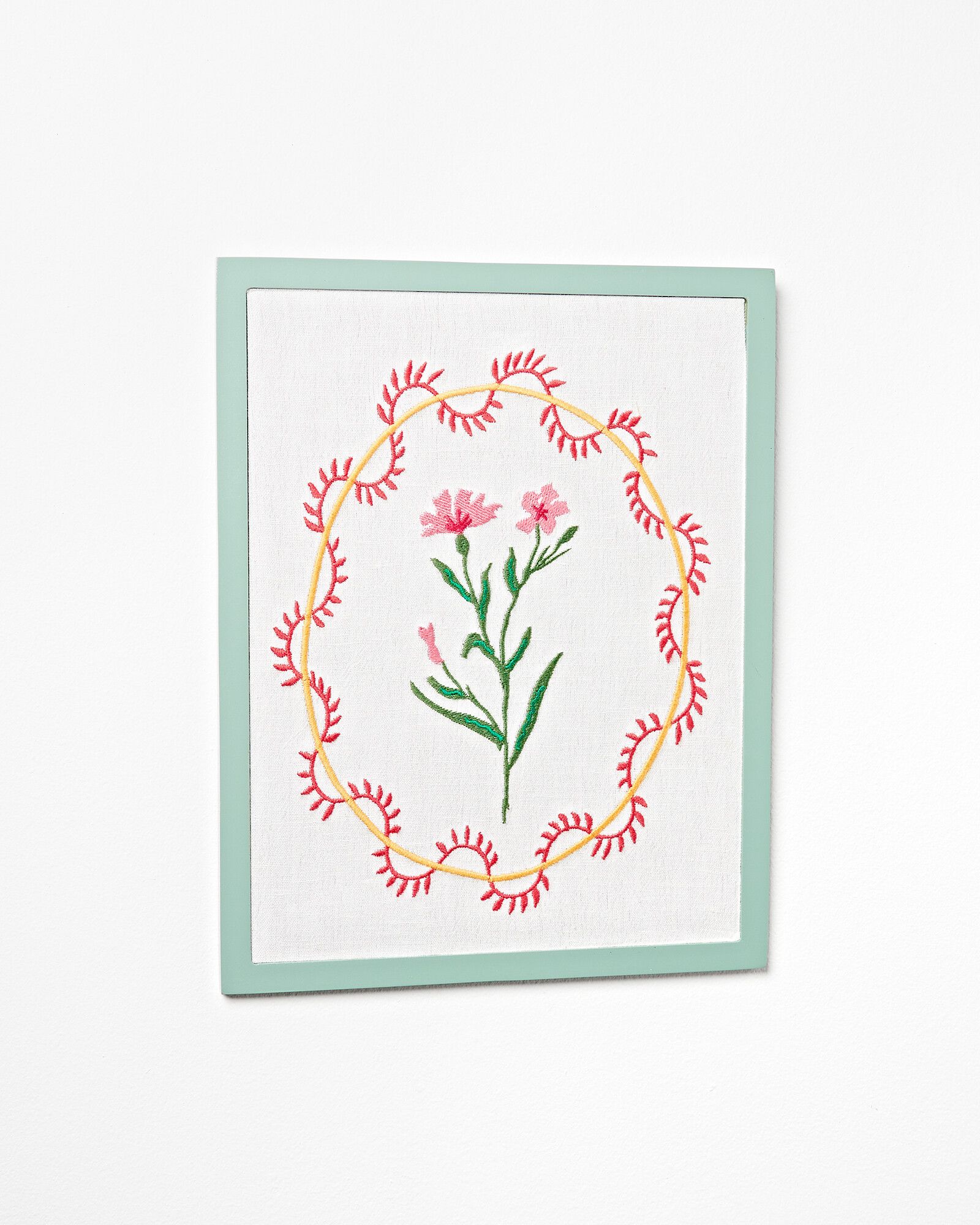 Embroidered Floral Wall Art | Oliver Bonas