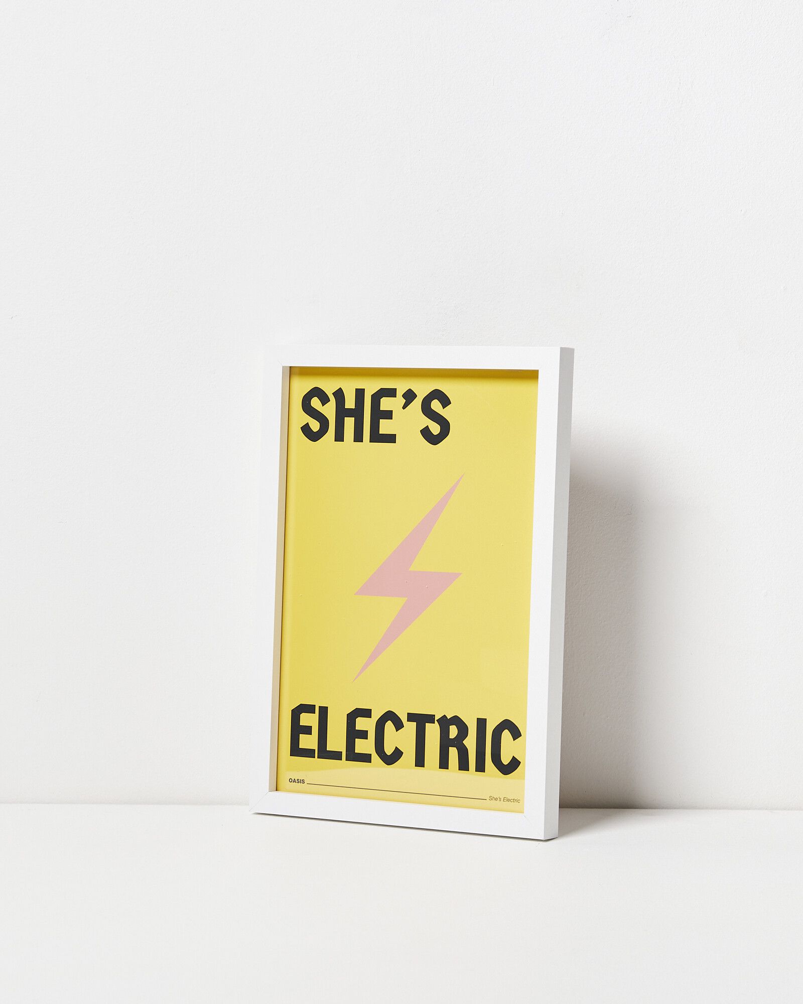 She's Electric Framed Wall Art | Oliver Bonas
