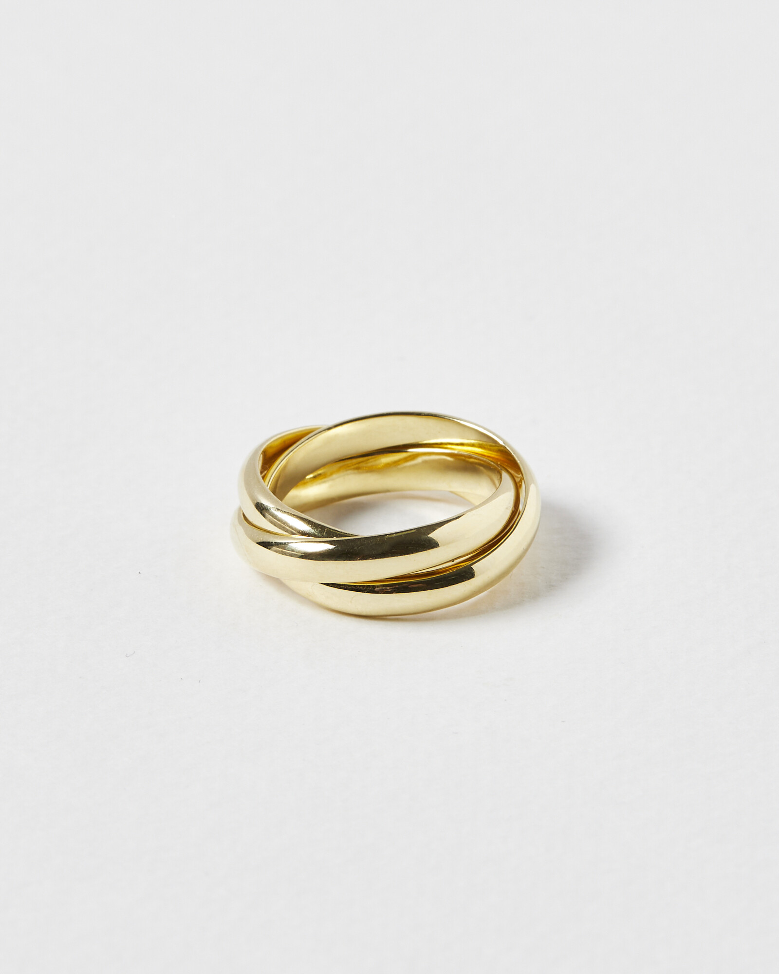 Sofia Interlinked Gold Plated Statement Ring | Oliver Bonas