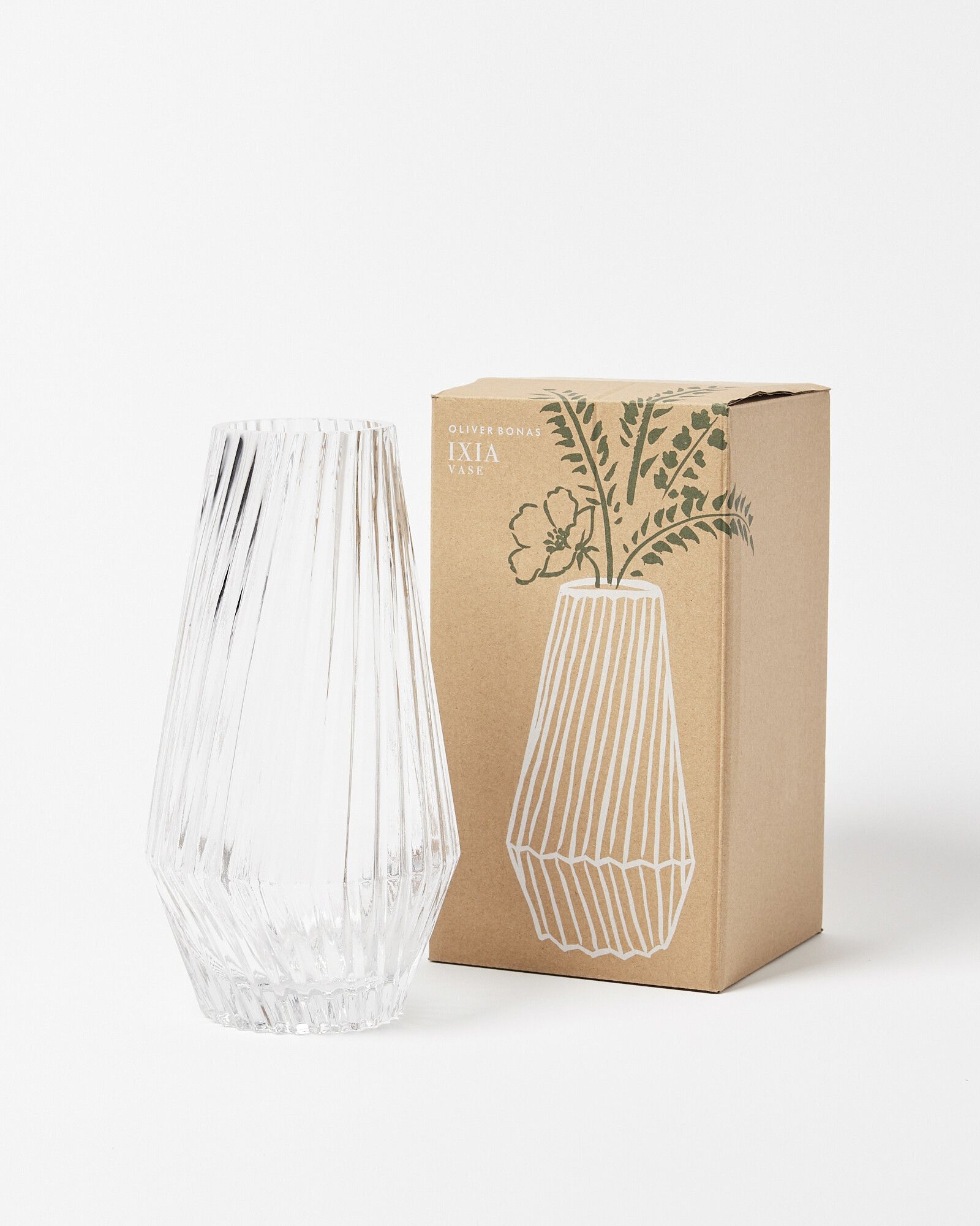 Ixia Glass Vase Large | Oliver Bonas