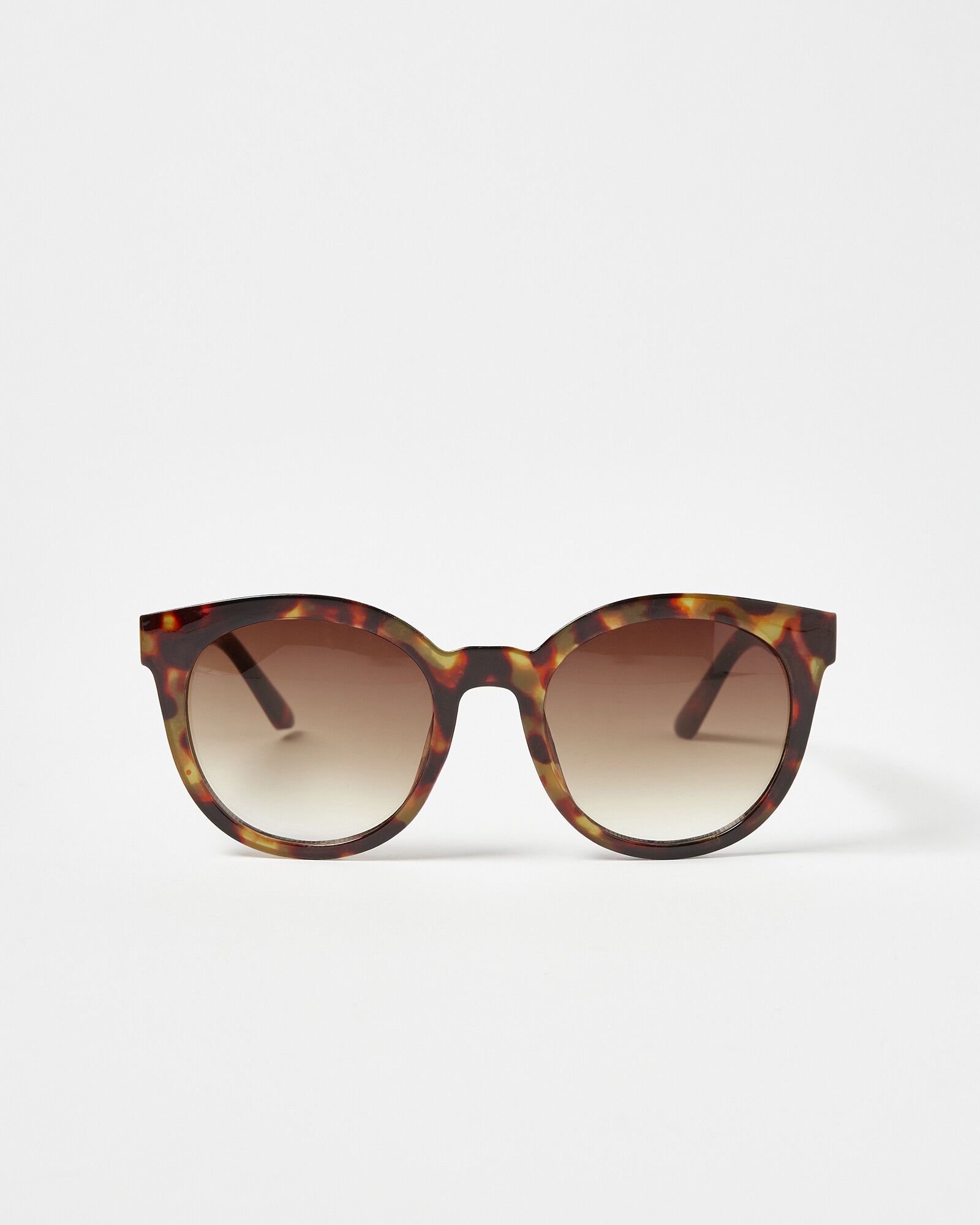 Preppy Tortoiseshell Round Sunglasses | Oliver Bonas