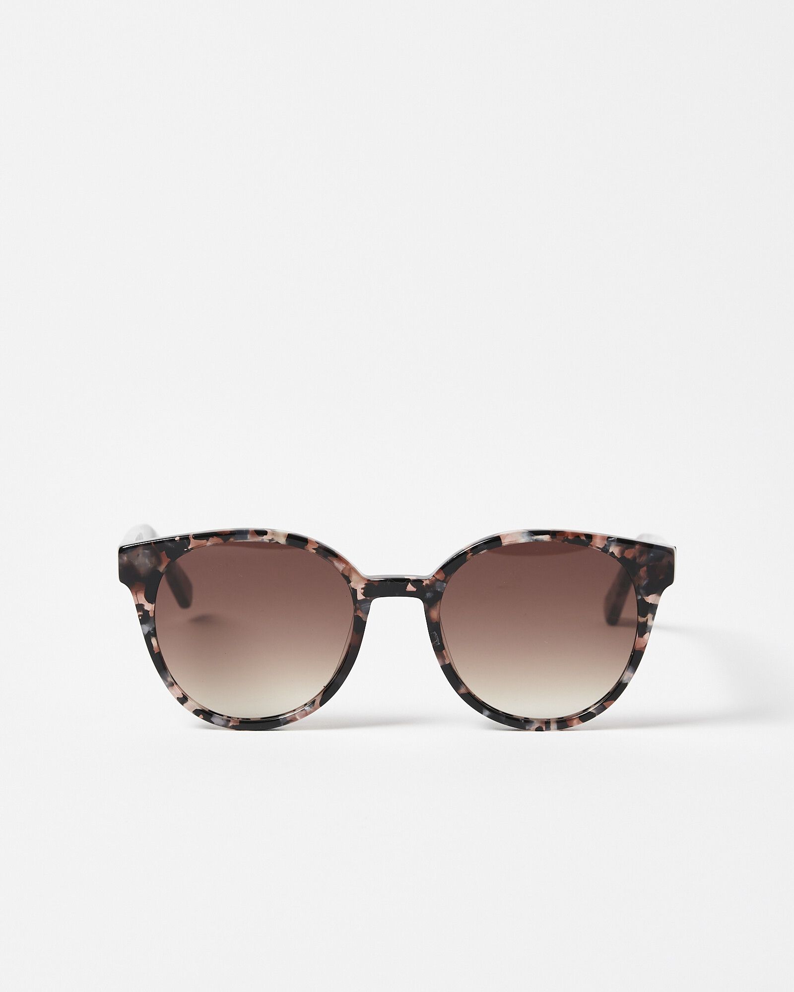 Preppy Milky Marble Faux Tortoiseshell Sunglasses | Oliver Bonas