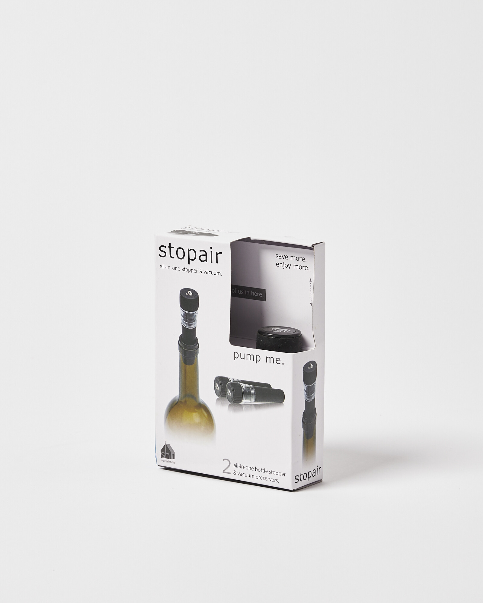 Soiree Stopair Bottle Stopper & Vacuum Sealer Oliver Bonas