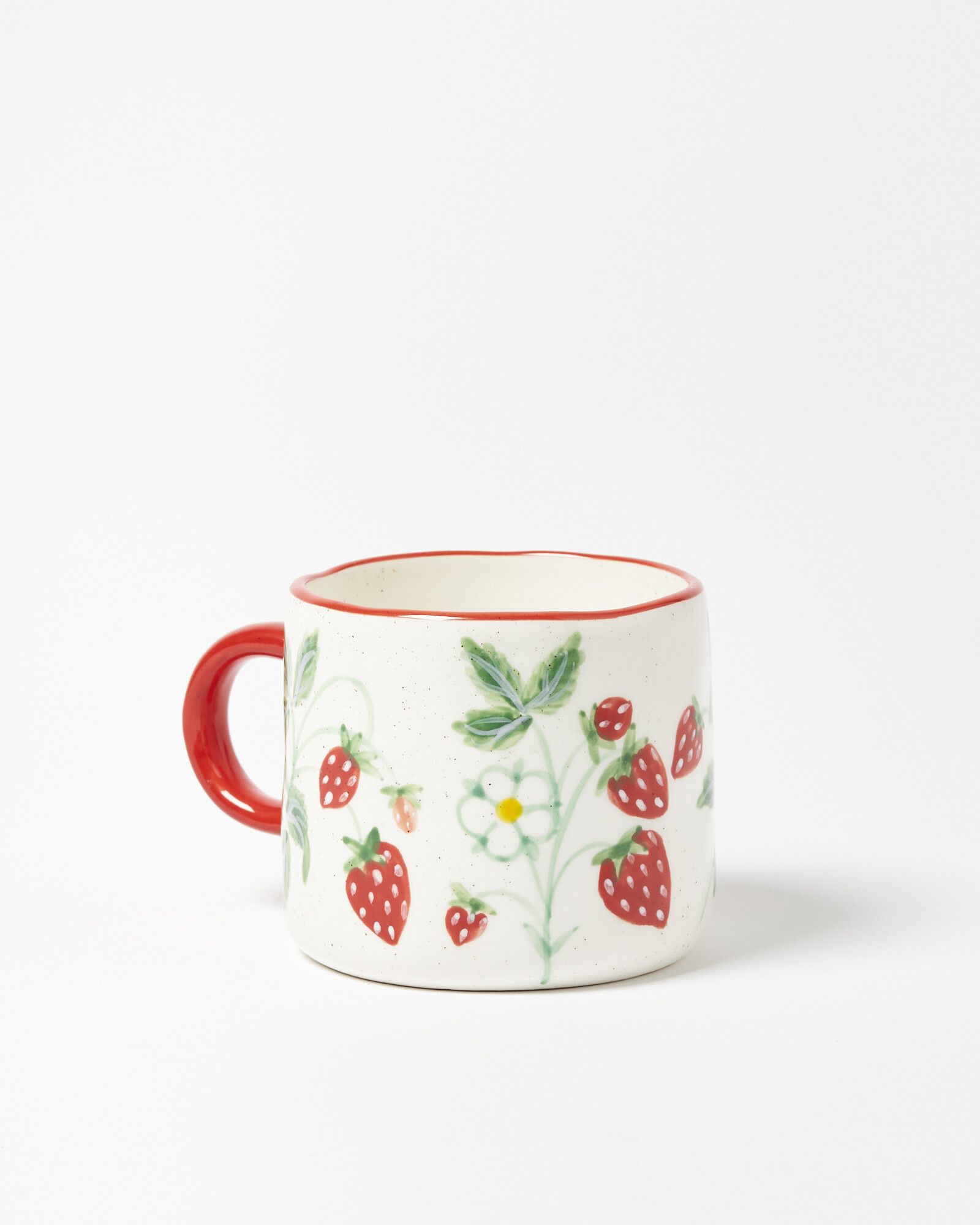 Strawberry Garden Ceramic Mug | Oliver Bonas