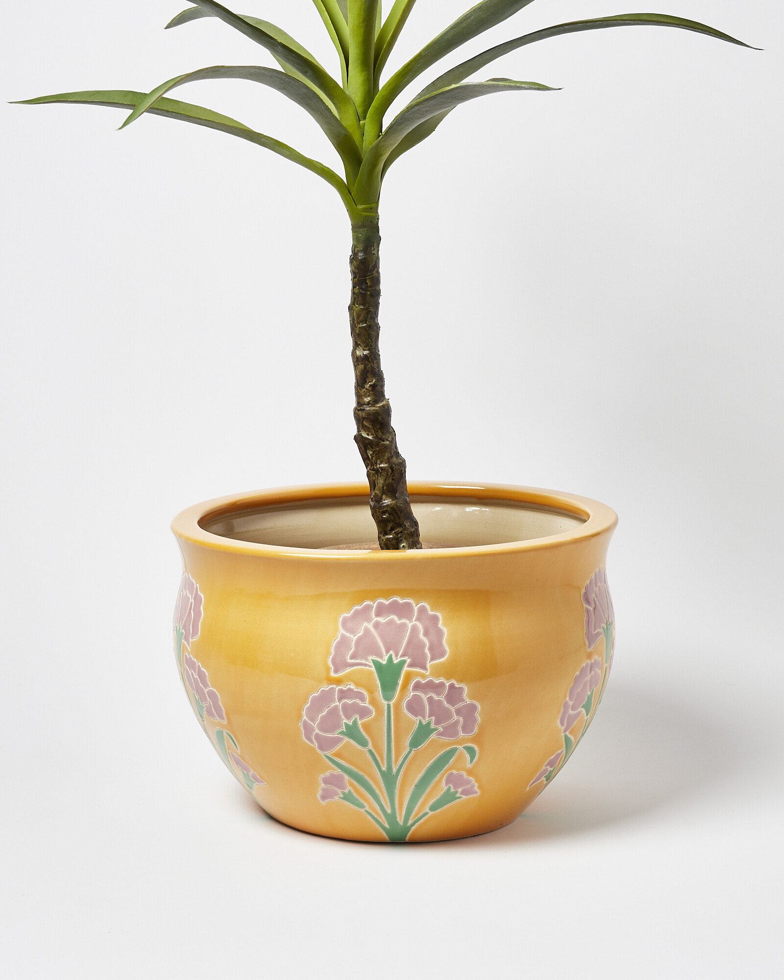 Bella Outdoor Yellow Ceramic Plant Pot Large Oliver Bonas