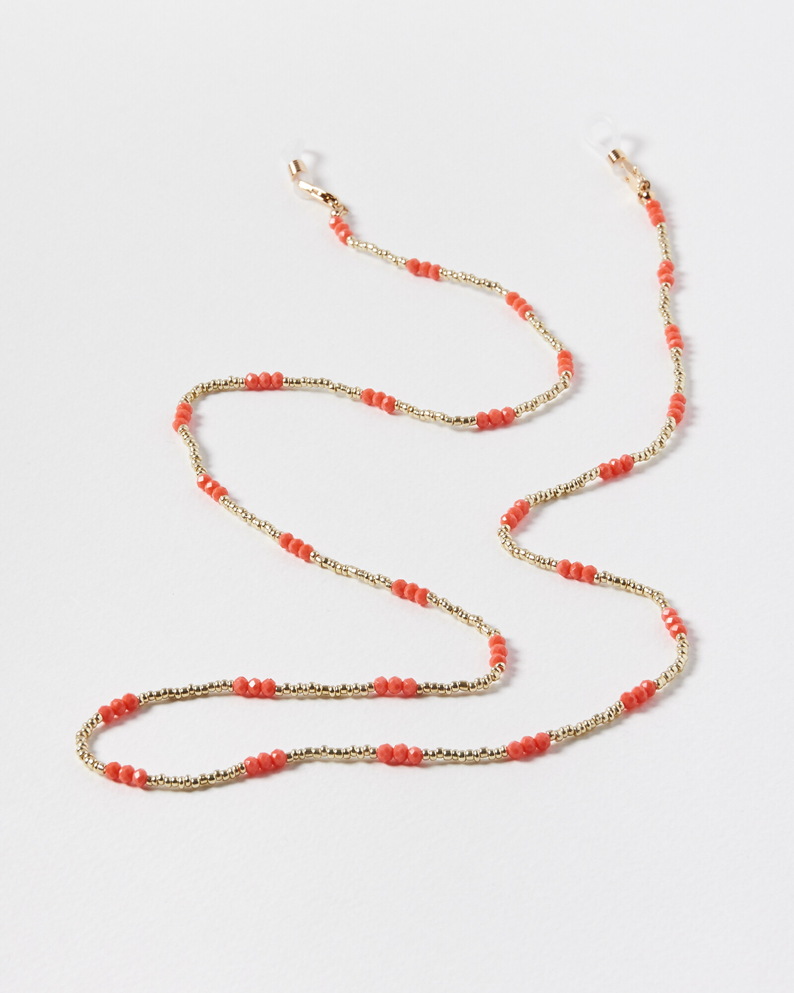 India Gold & Orange Bead Sunglasses Chain Oliver Bonas