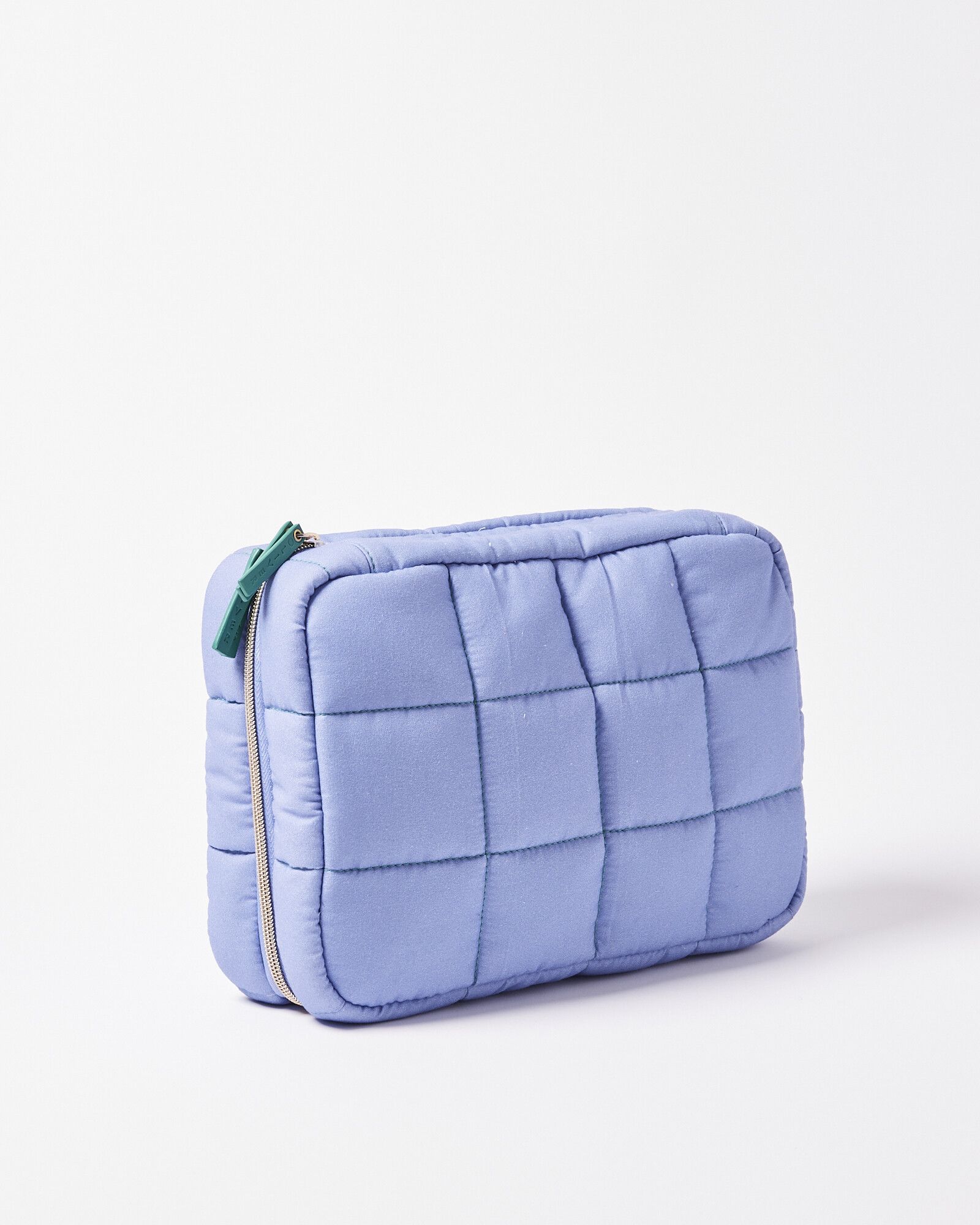 Carrie Blue Fold Out Make Up Bag Large | Oliver Bonas