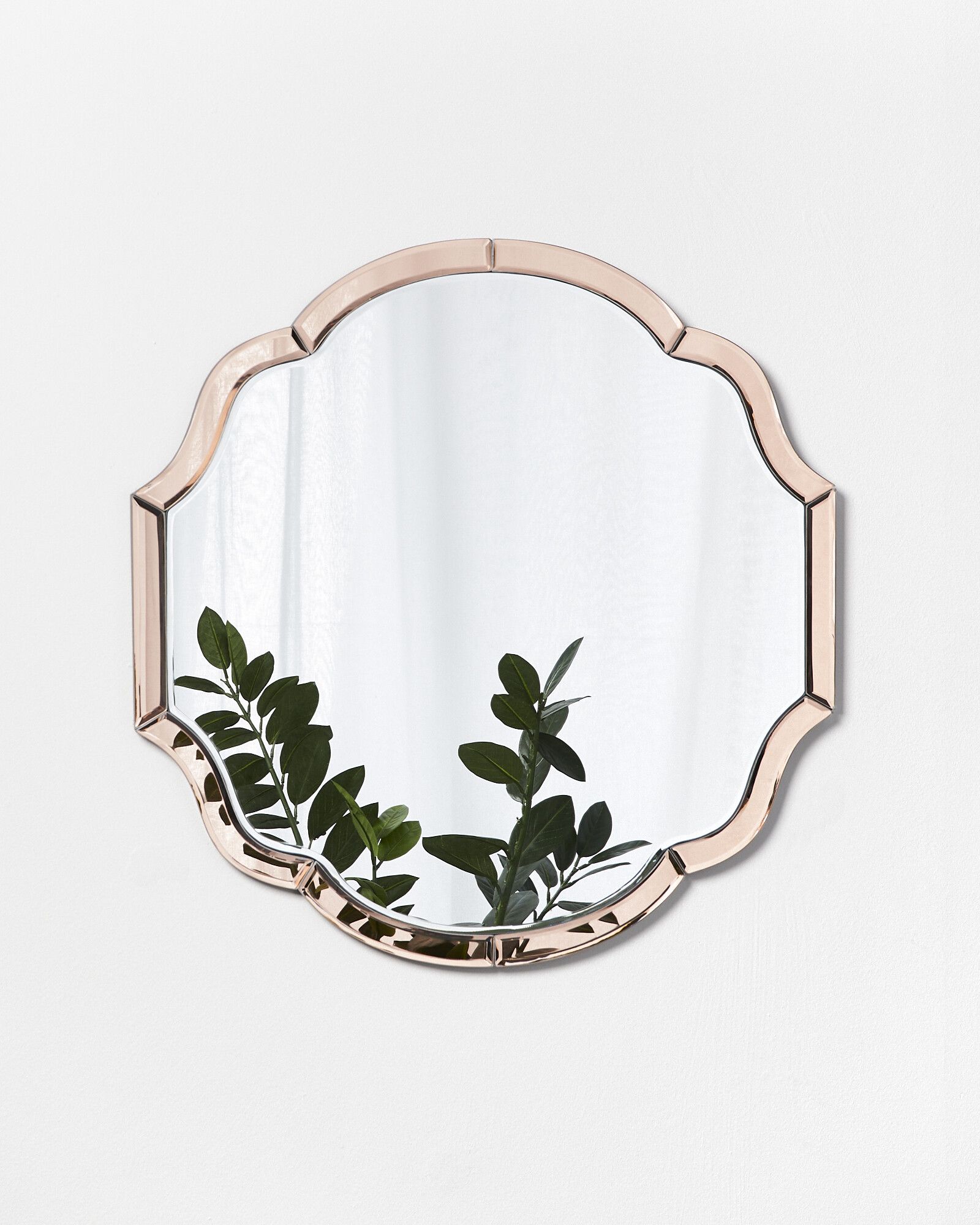Aurora Pink Round Mirror | Oliver Bonas