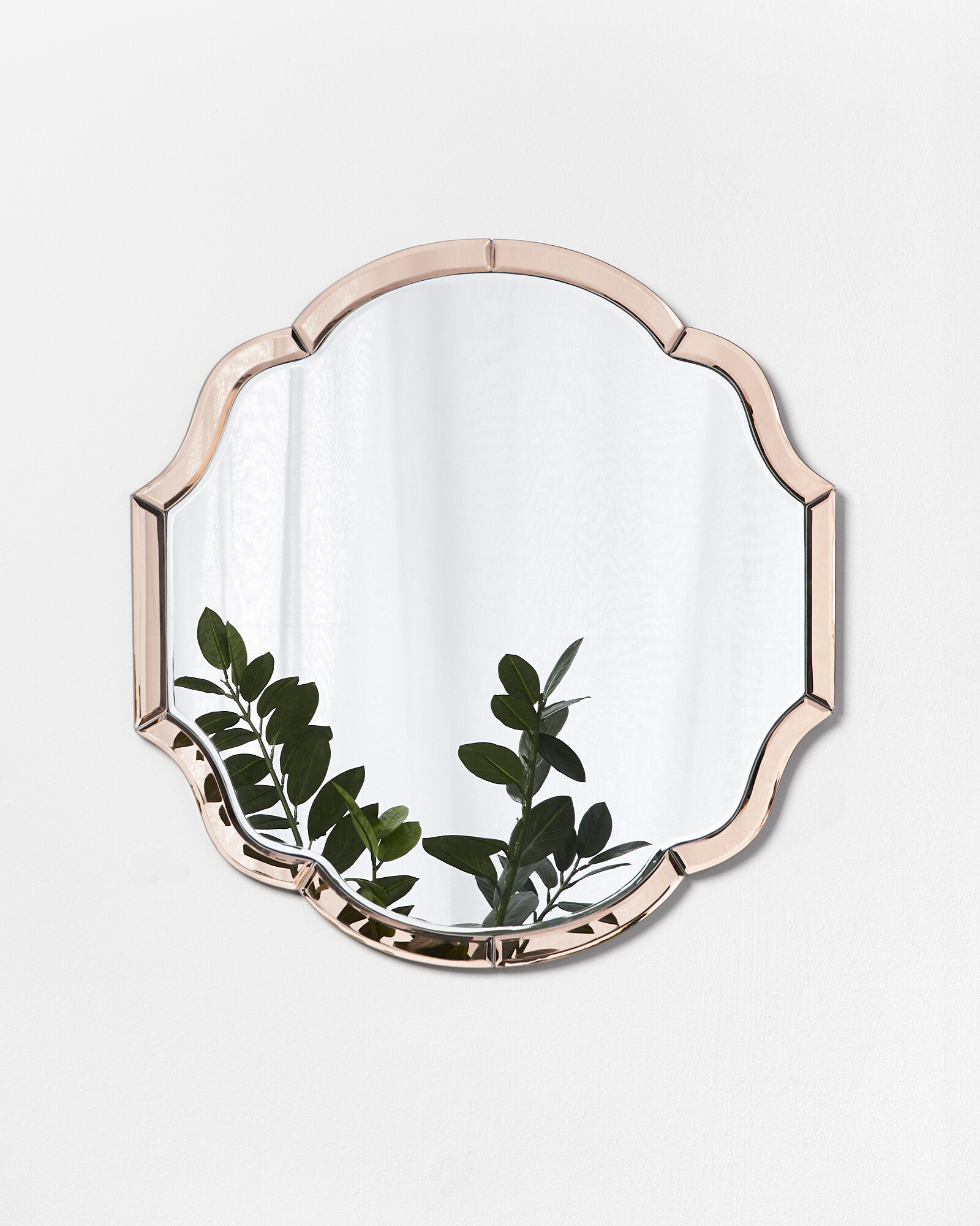 Aurora Pink Round Wall Mirror