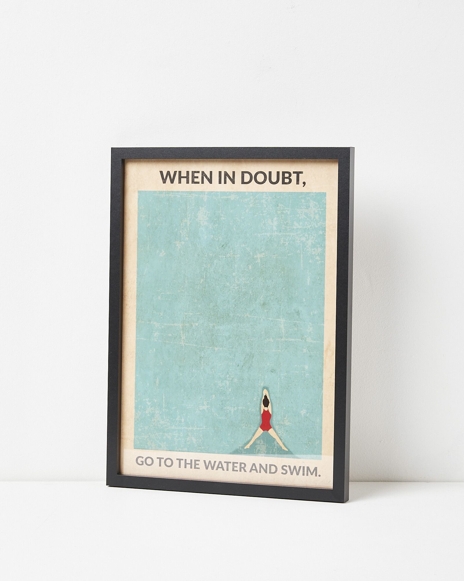 When In Doubt Go To The Water Framed Wall Art | Oliver Bonas