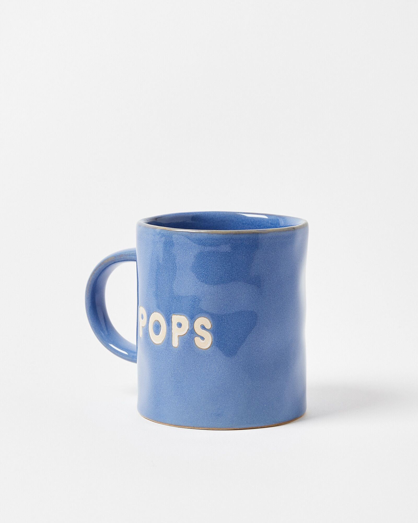 Pops Blue Ceramic Mug | Oliver Bonas