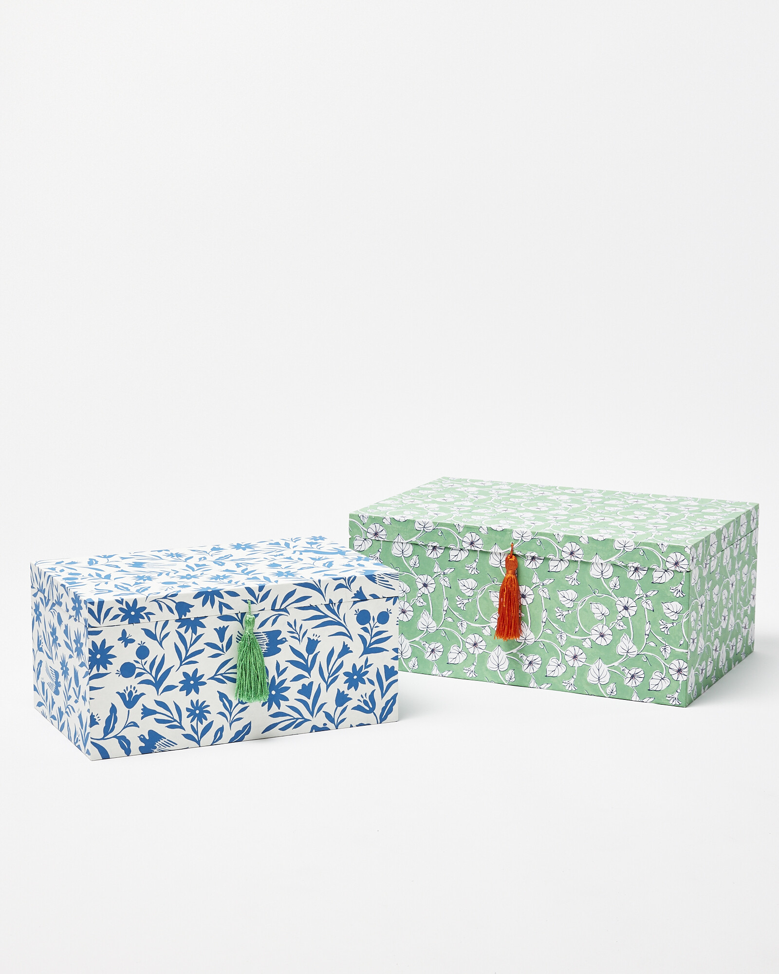 Oliver Bonas Floral Print Fabric Storage Box