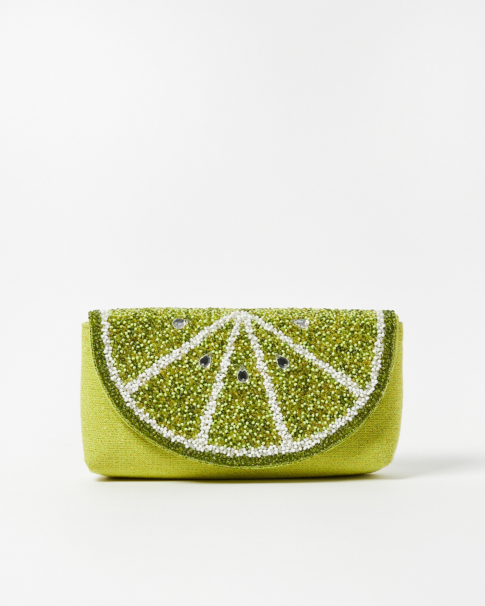 Lime Green Beaded Sunglasses Case Oliver Bonas