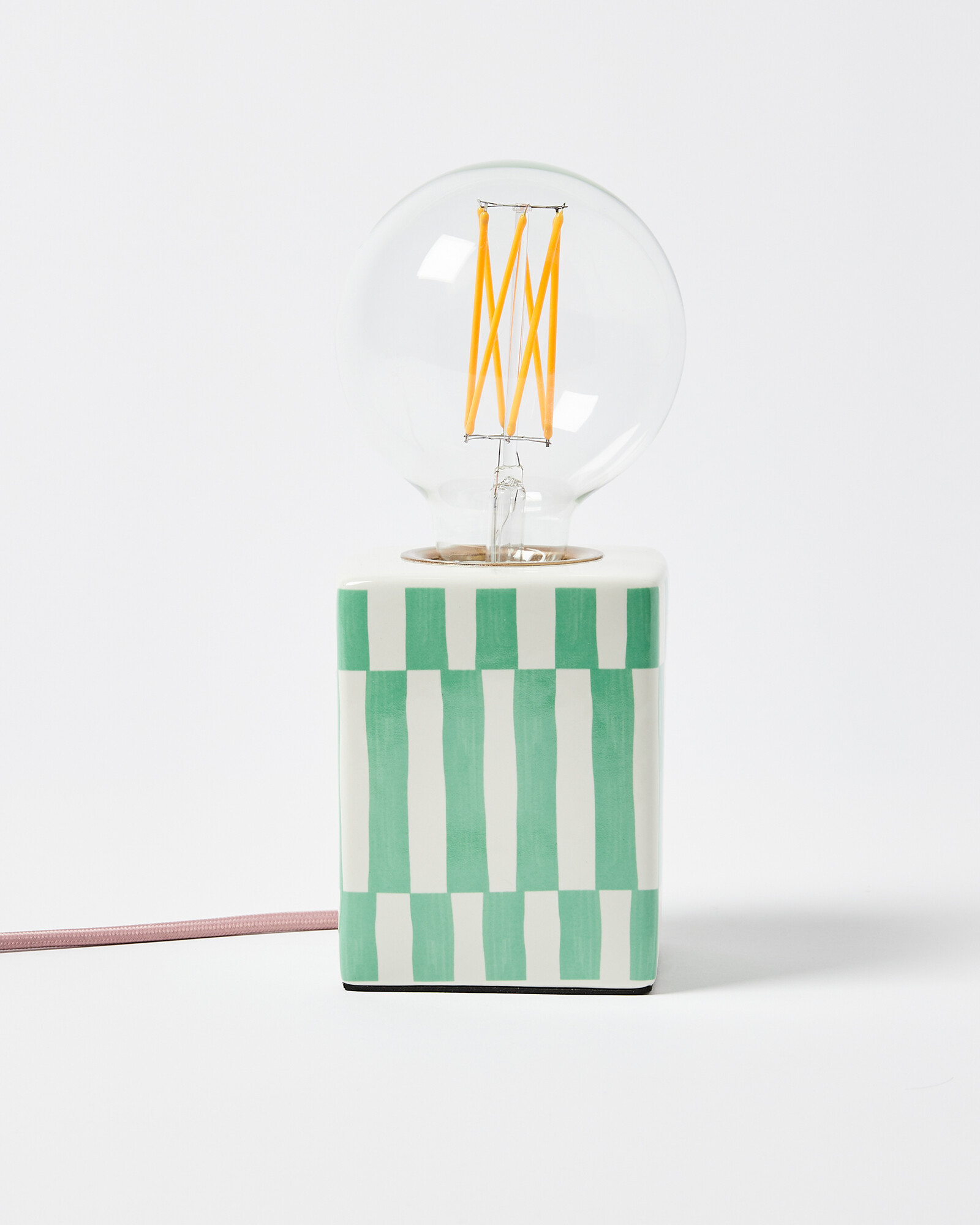 Erica Green Ceramic Desk & Table Lamp Base