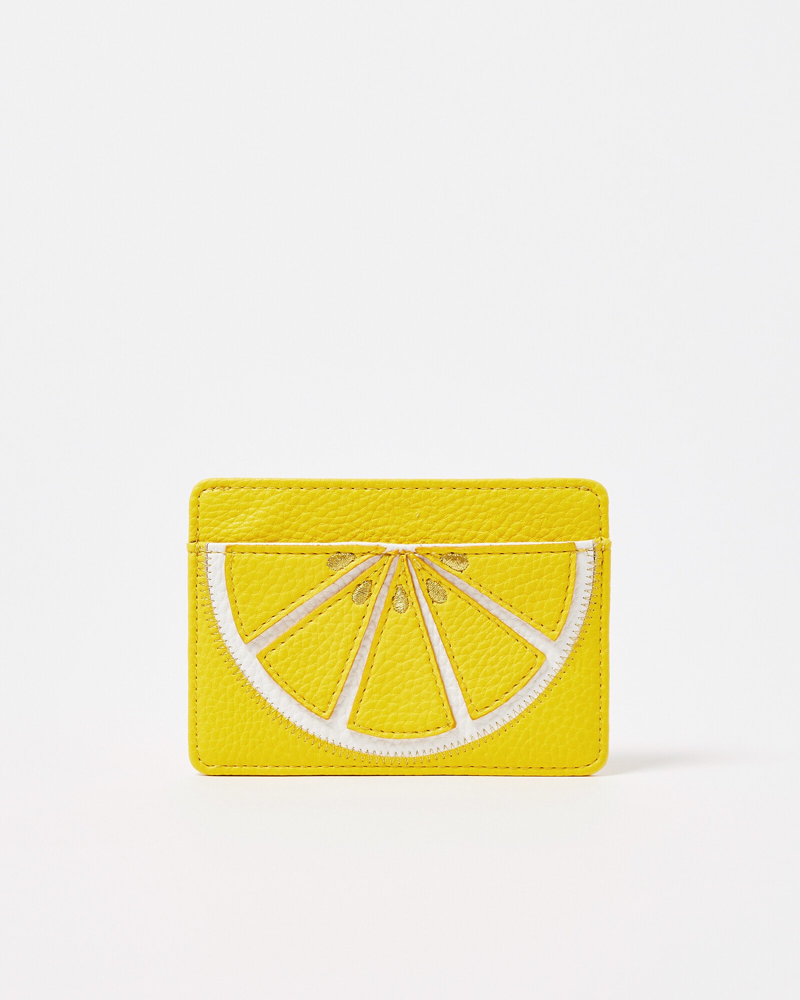 Lemon Yellow Card Holder Oliver Bonas