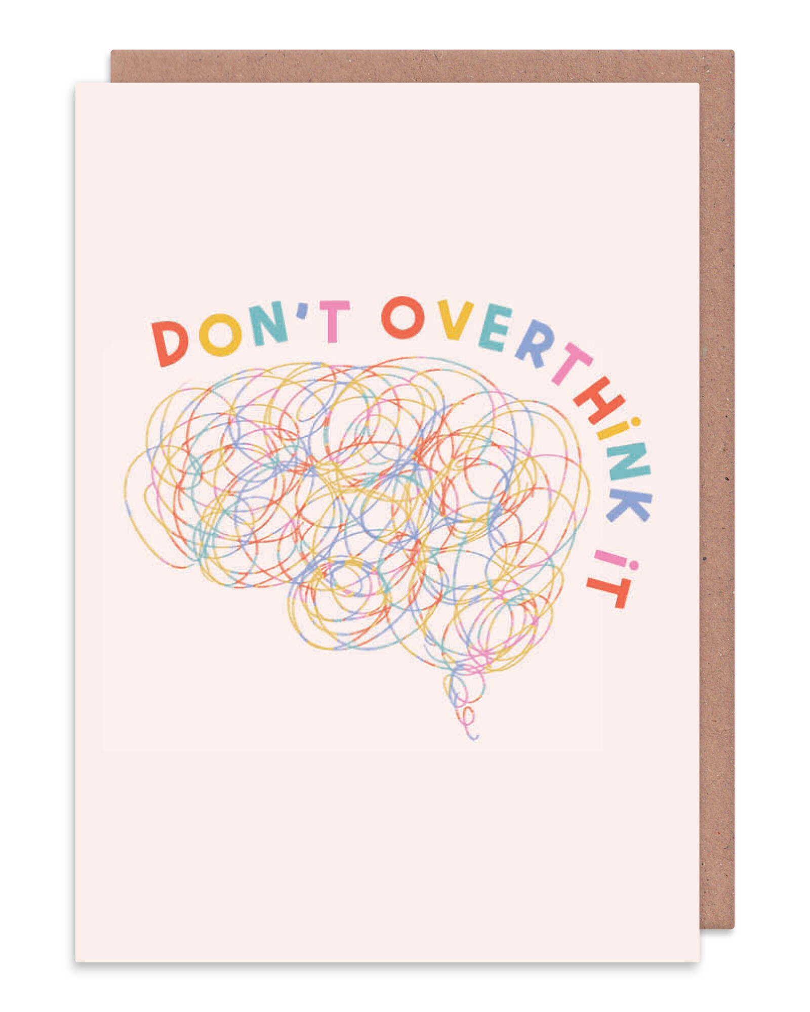 Don't Overthink It Friendship Card | Oliver Bonas