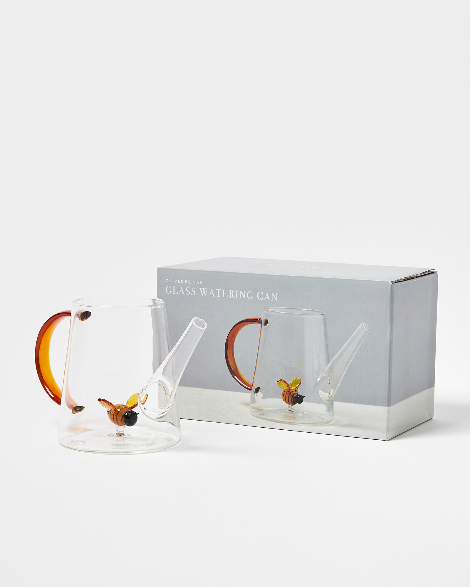 Bee Clear Glass Watering Can Oliver Bonas