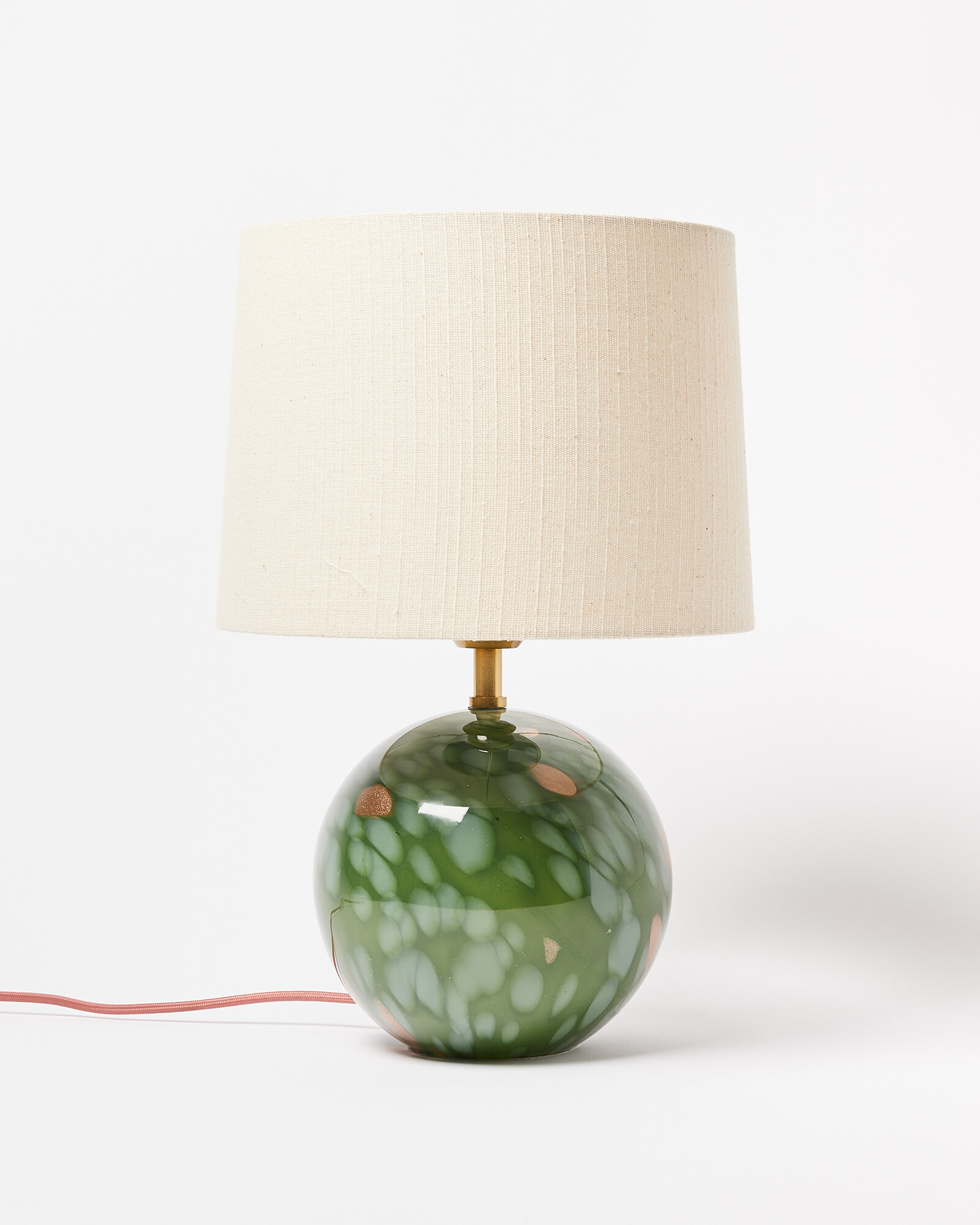 Zoja Green Glitter Desk & Table Lamp