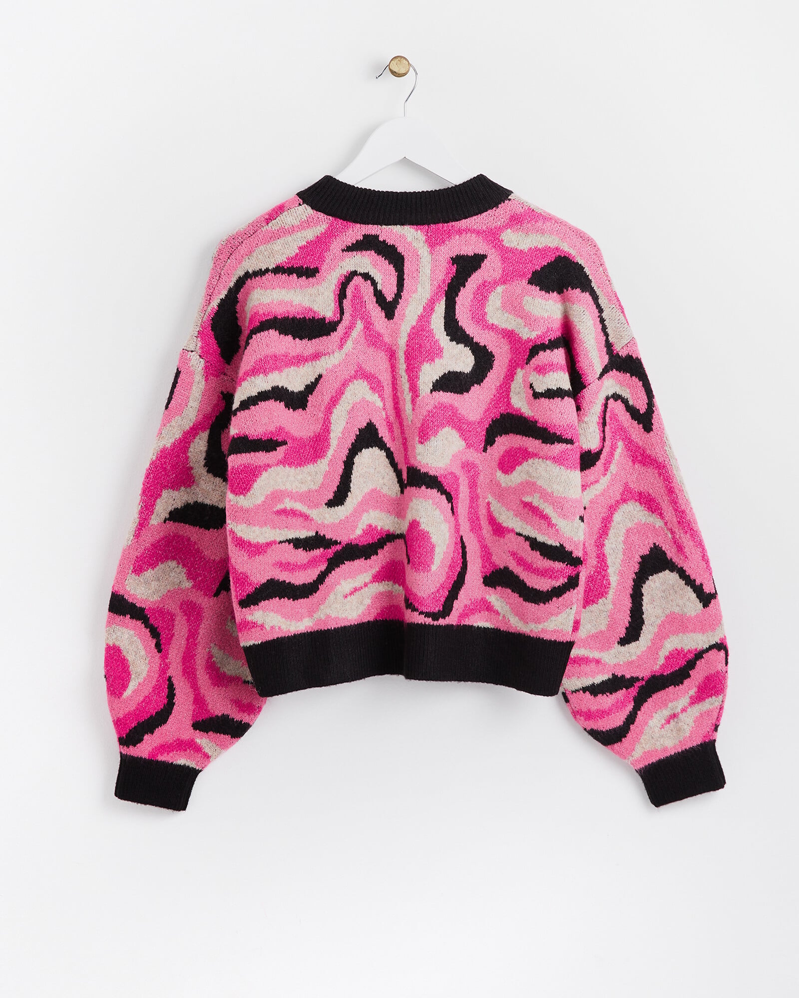 Gold White Marble Women's Bomber Jacket