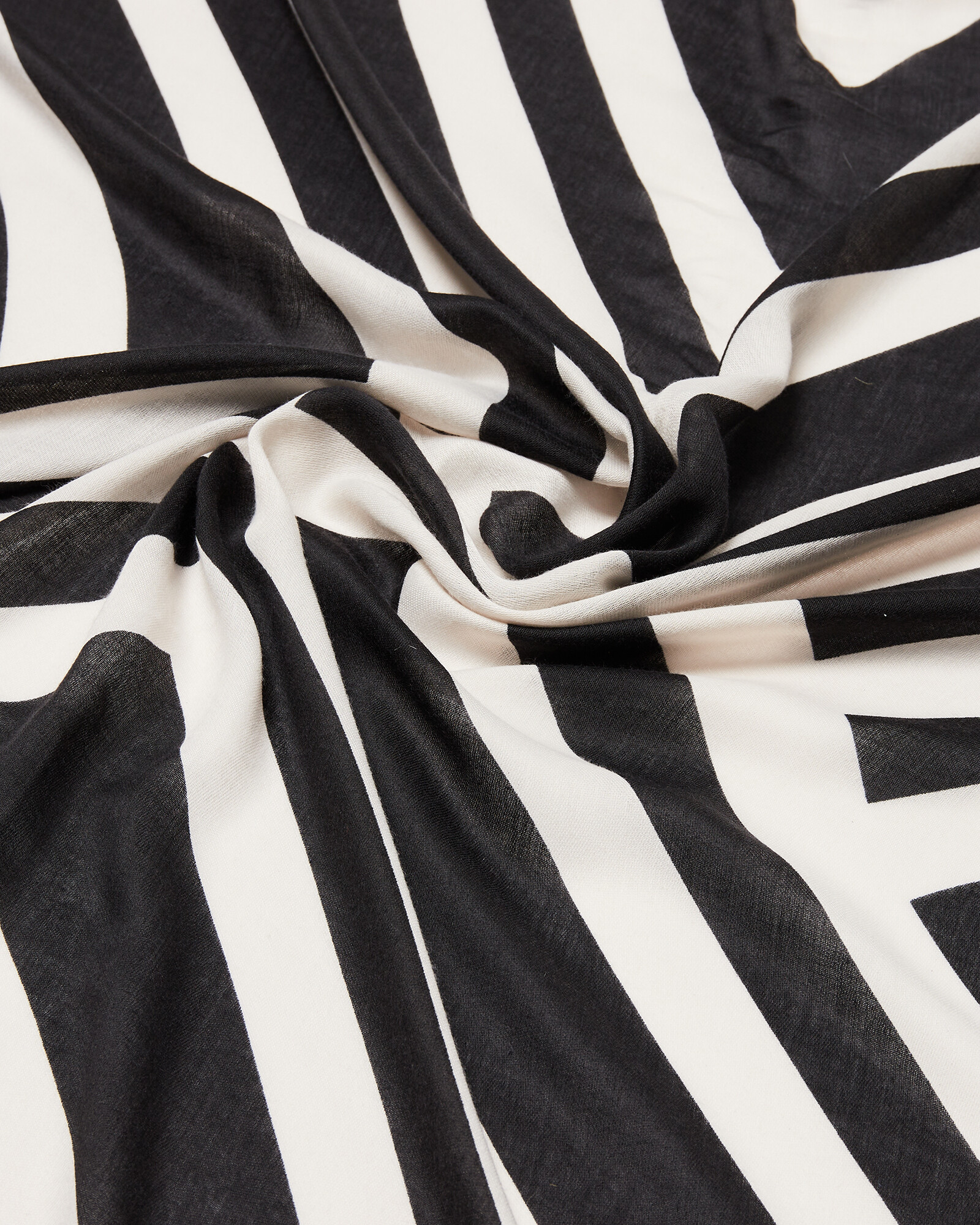 black and white striped hijab