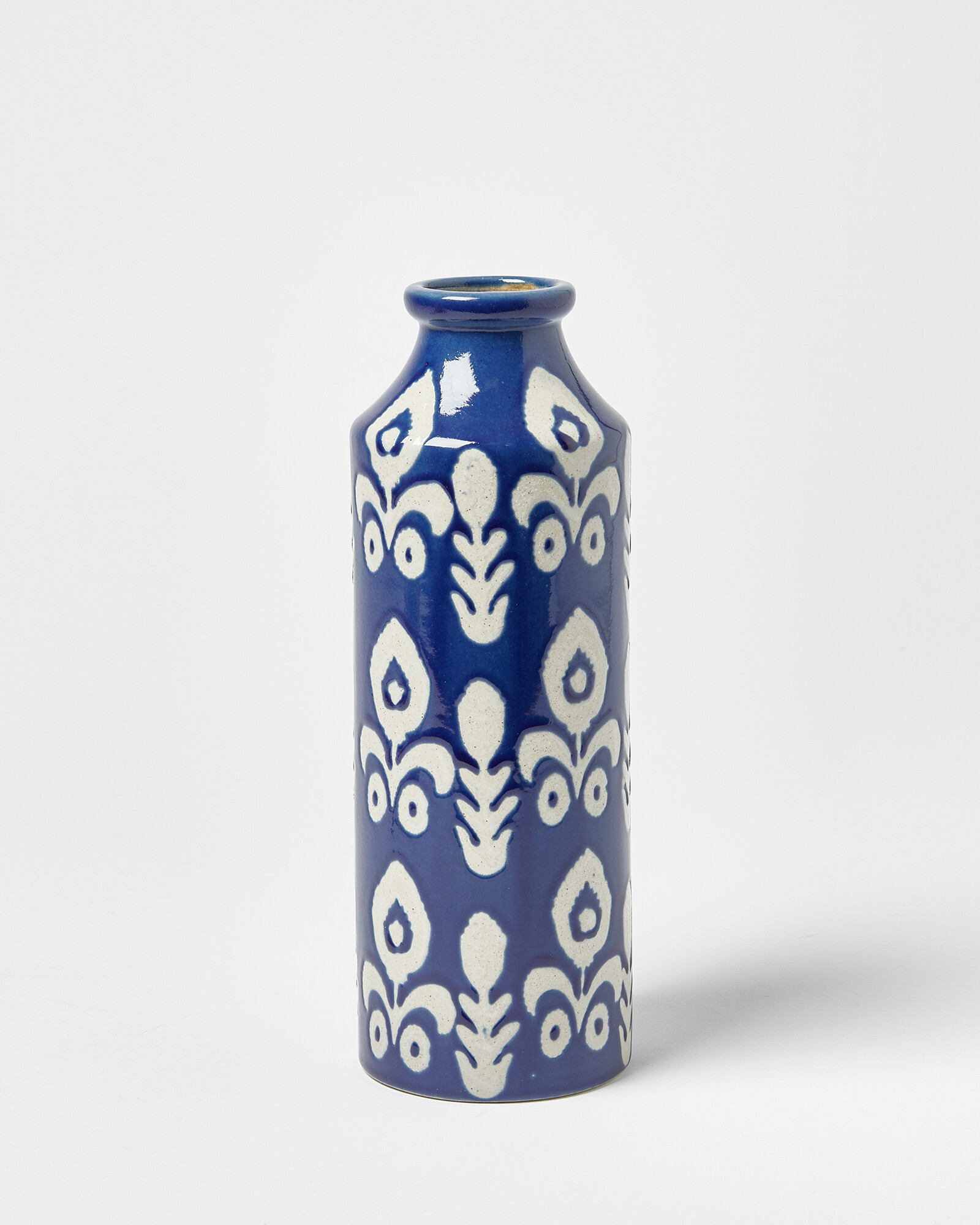 Lola Blue Ceramic Tall Vase