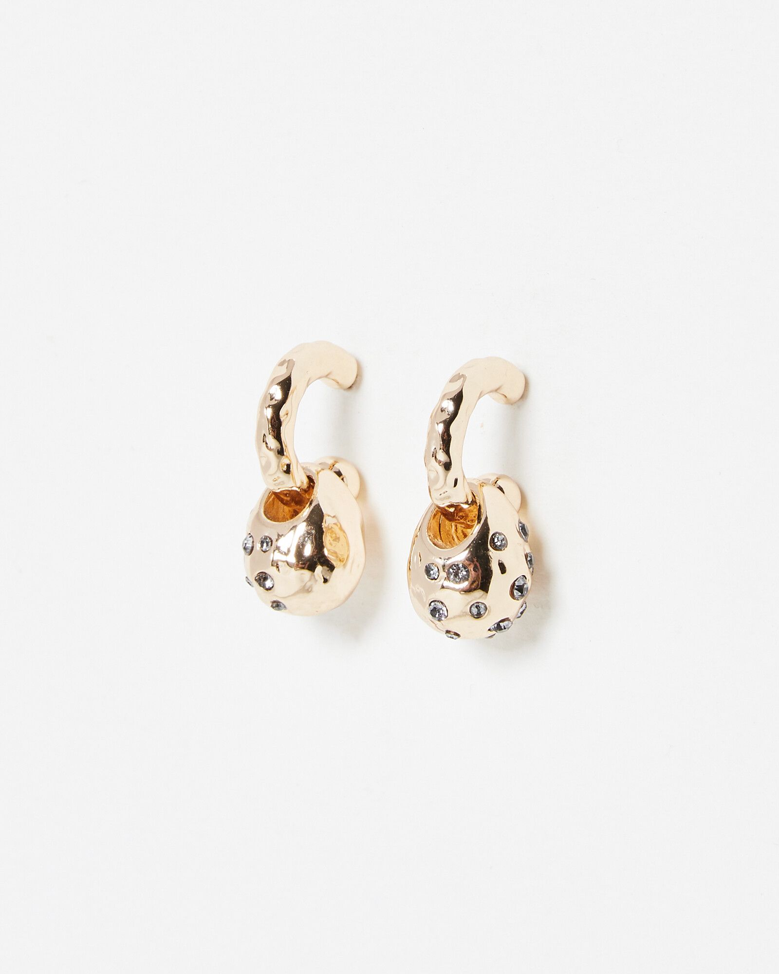 Louis Vuitton Monogram Inclusion Hoop Earrings - Gold-Tone Metal