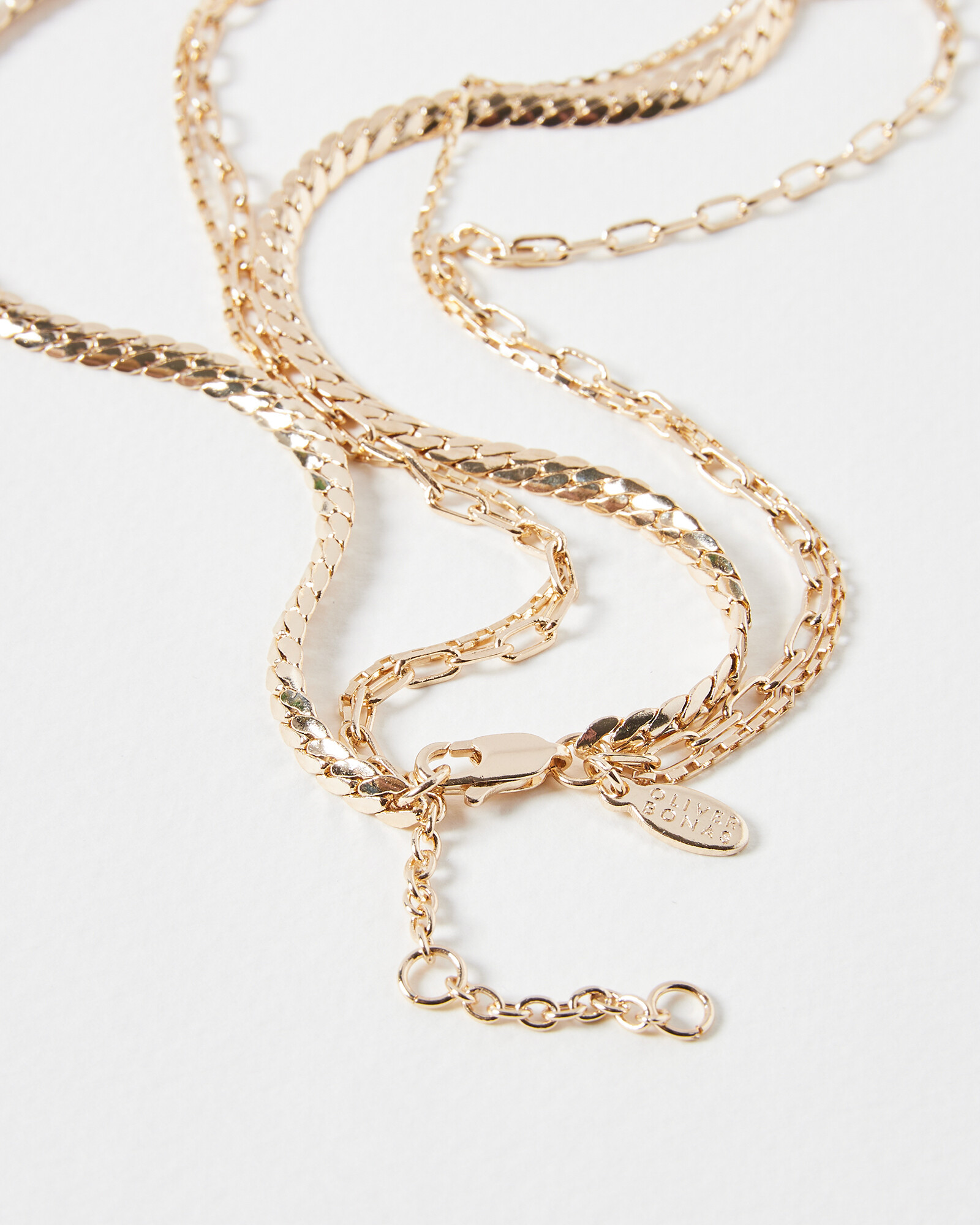 Rosalind Chain, Freshwater Pearl & Bar Layered Necklaces Oliver Bonas