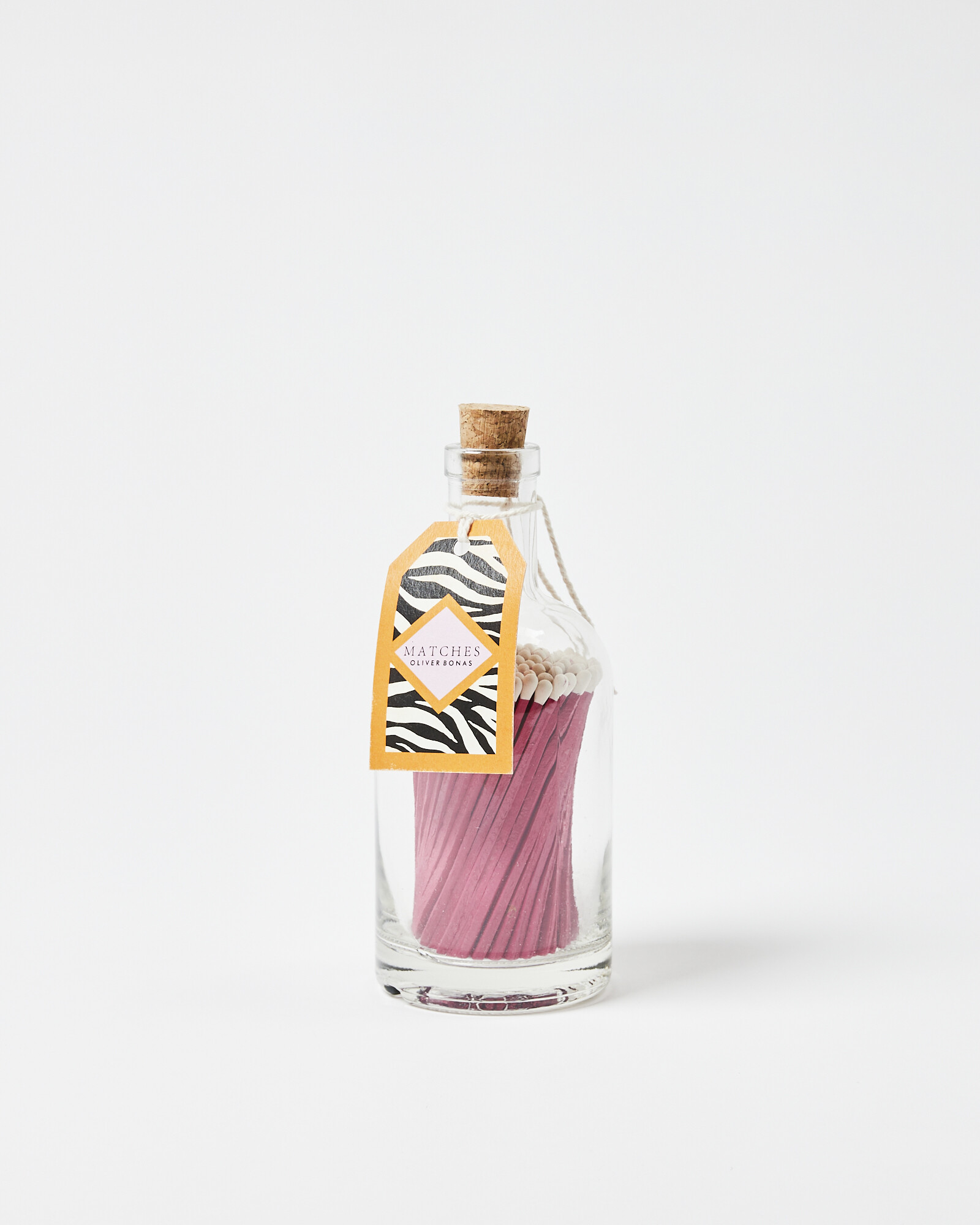 Zebra Glass Bottle Matches Oliver Bonas