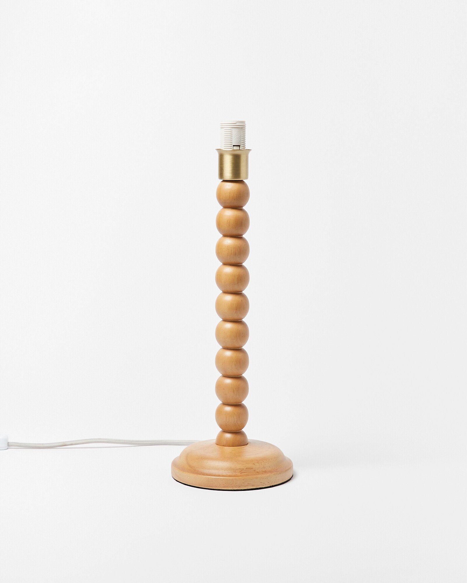 Bobbin Wooden Lamp Base Oliver Bonas