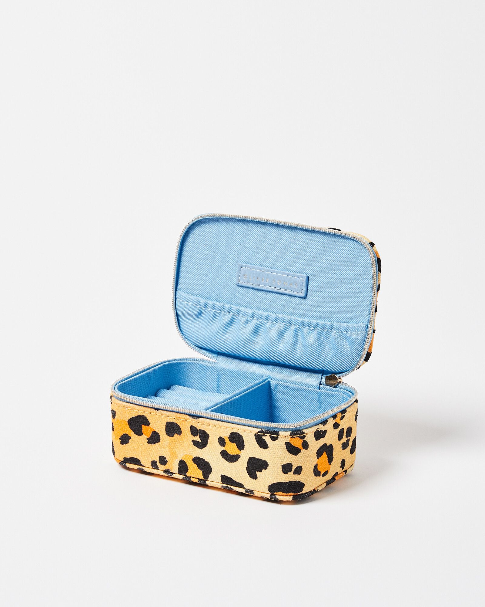 Leopard Print Orange Jewellery Box | Oliver Bonas