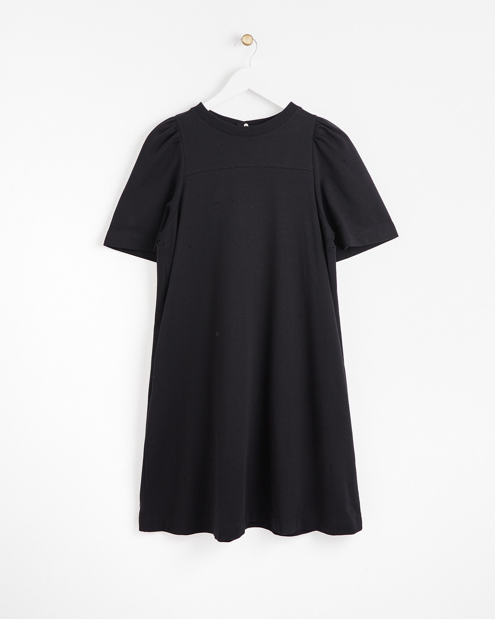 Black Sweatshirt Mini Dress | Oliver Bonas