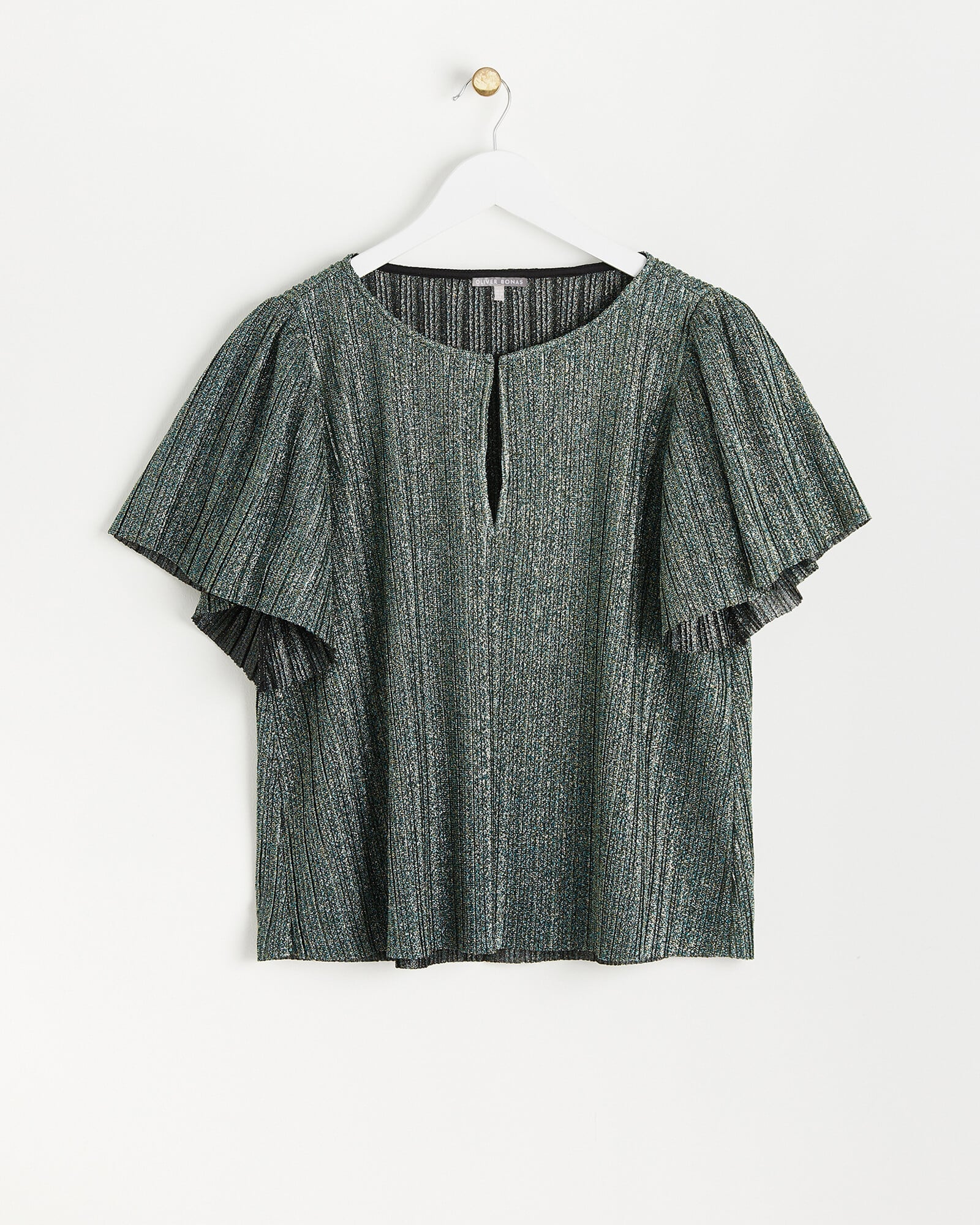 Peyton Pleated Top (green)