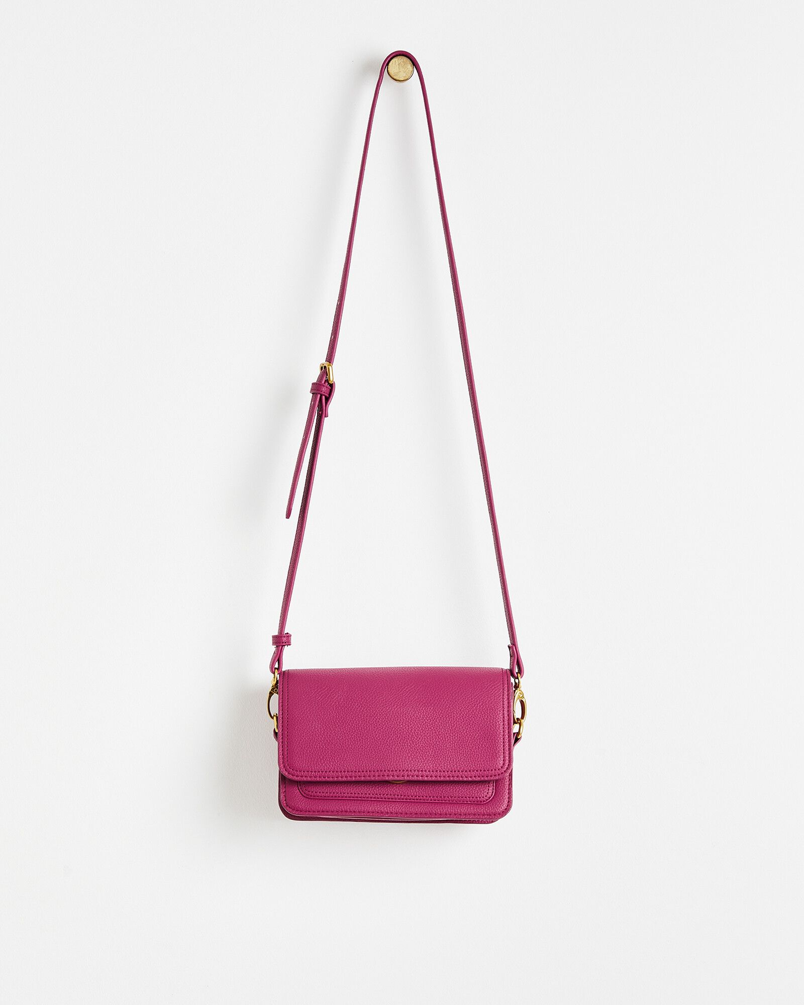 Zayla Purple Fold Over Crossbody Bag | Oliver Bonas
