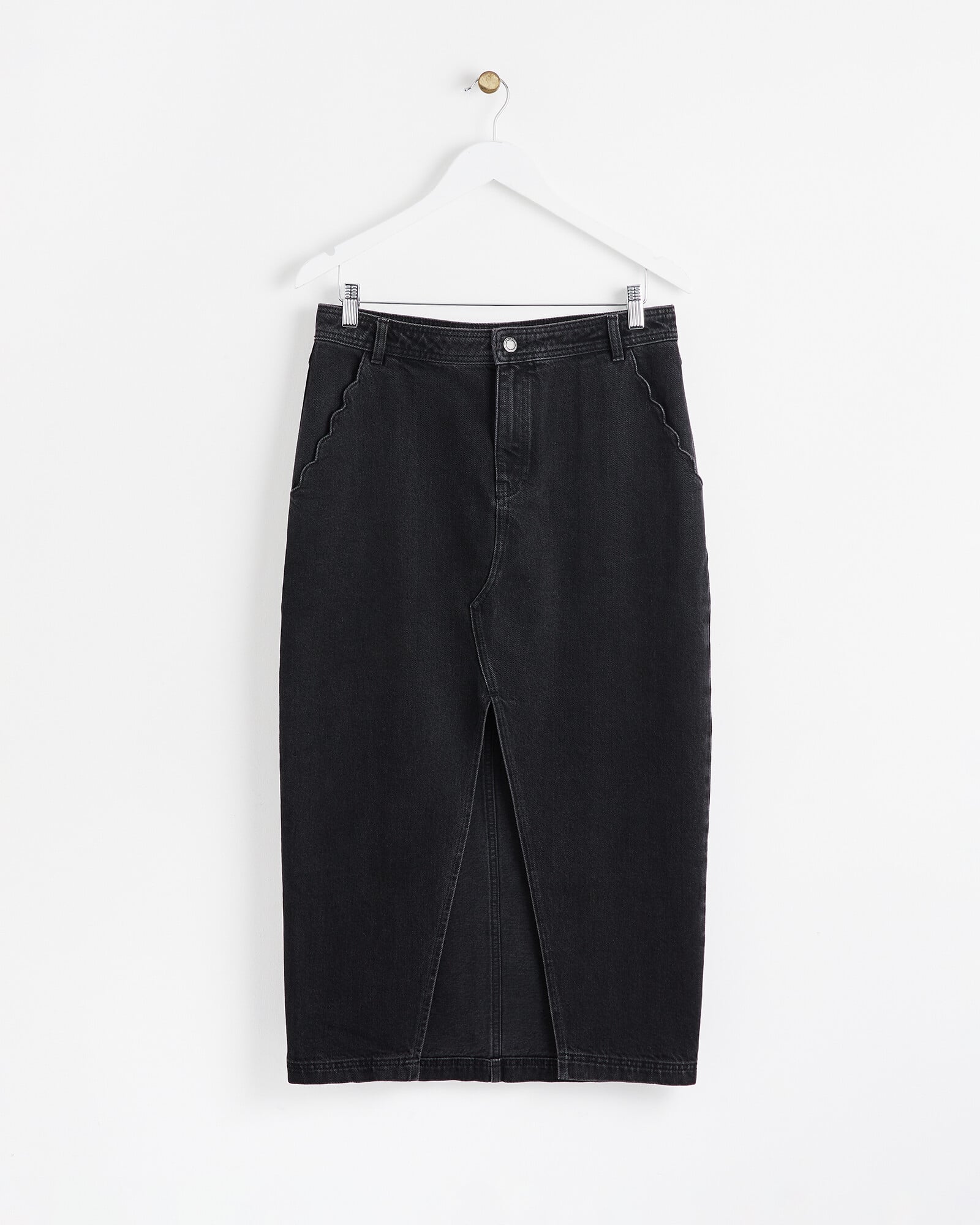 Felicity Scalloped Denim Skirt main image 1