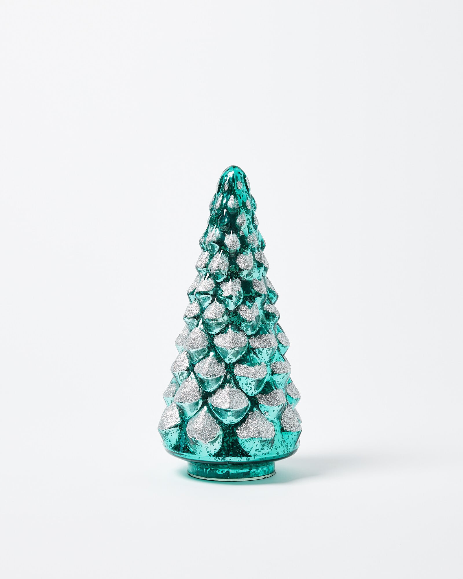 Recycled Glass Tree Christmas Decorations | Oliver Bonas